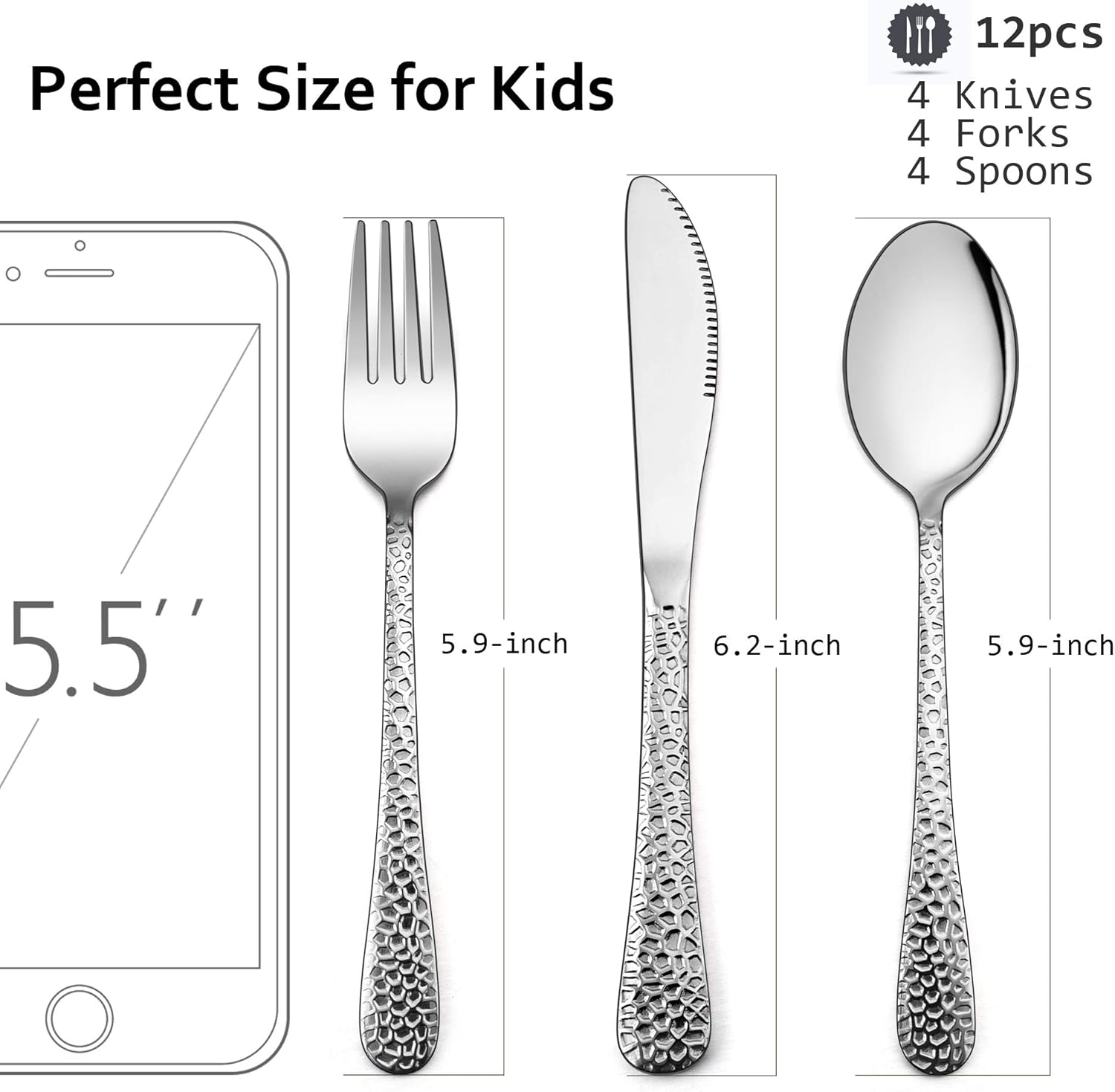 LIANYU Kids Flatware Set Cute Kids Utensils Perfect for Toddlers Toddler Tableware