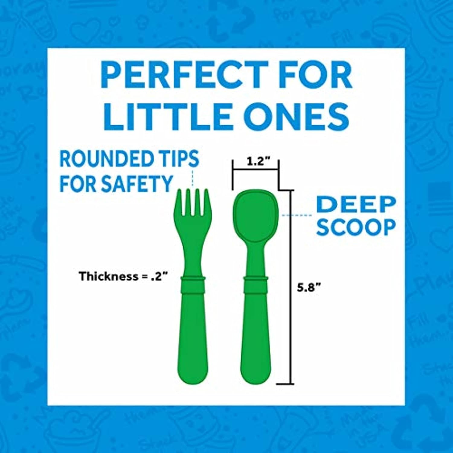 Perfectly Packed Toddler Forks and Spoons Set