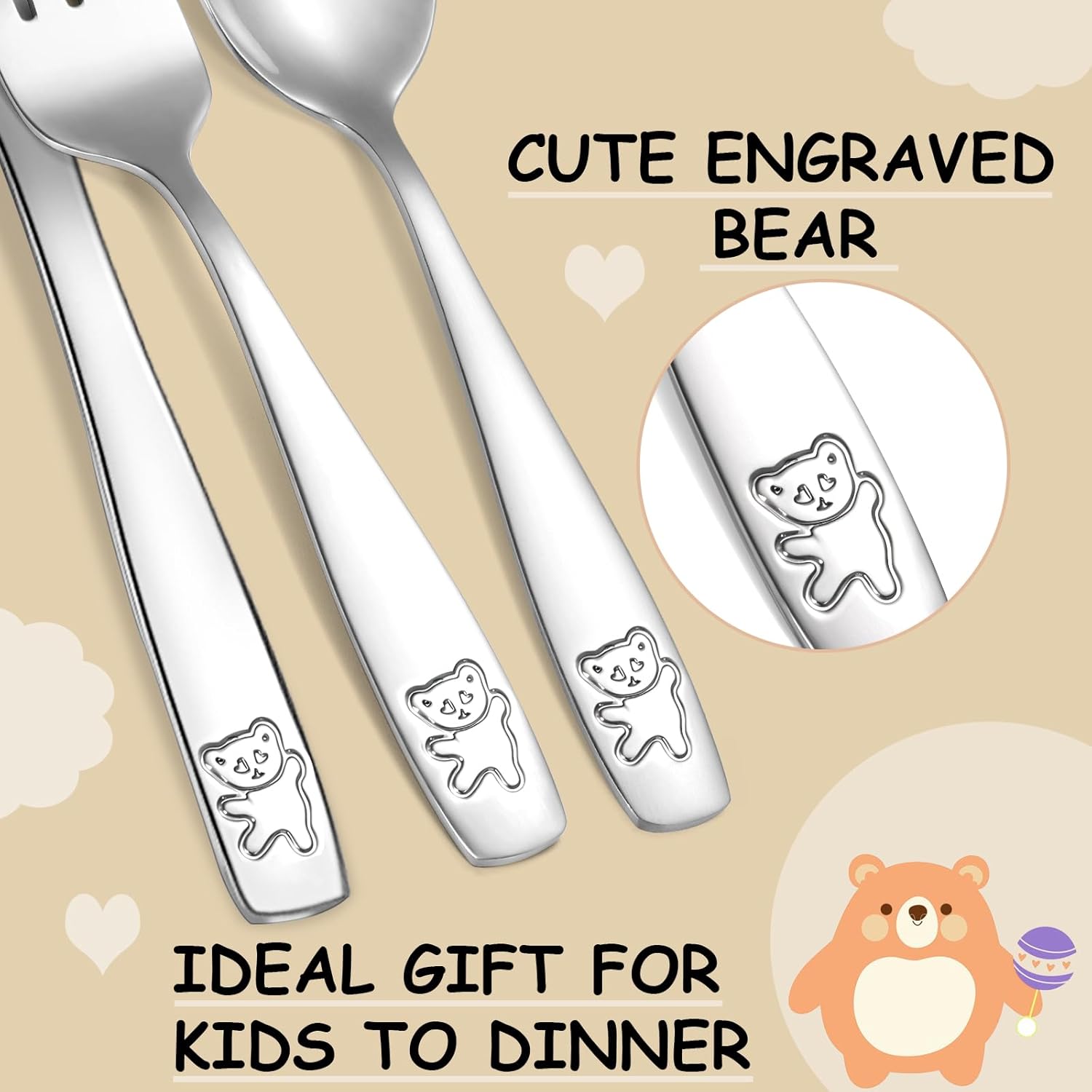 Pimoys Kids Flatware Set 9-Piece - Safe Style