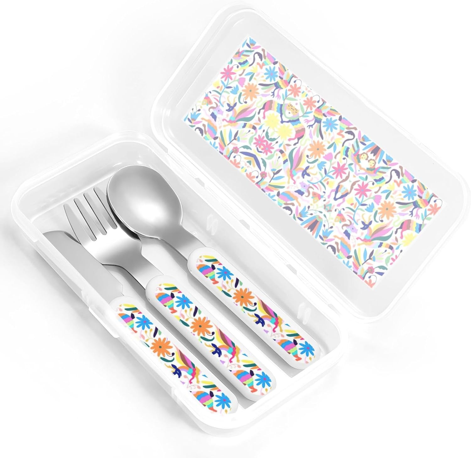 Mexican Otomi Animals Ready to Eat Utensils Set