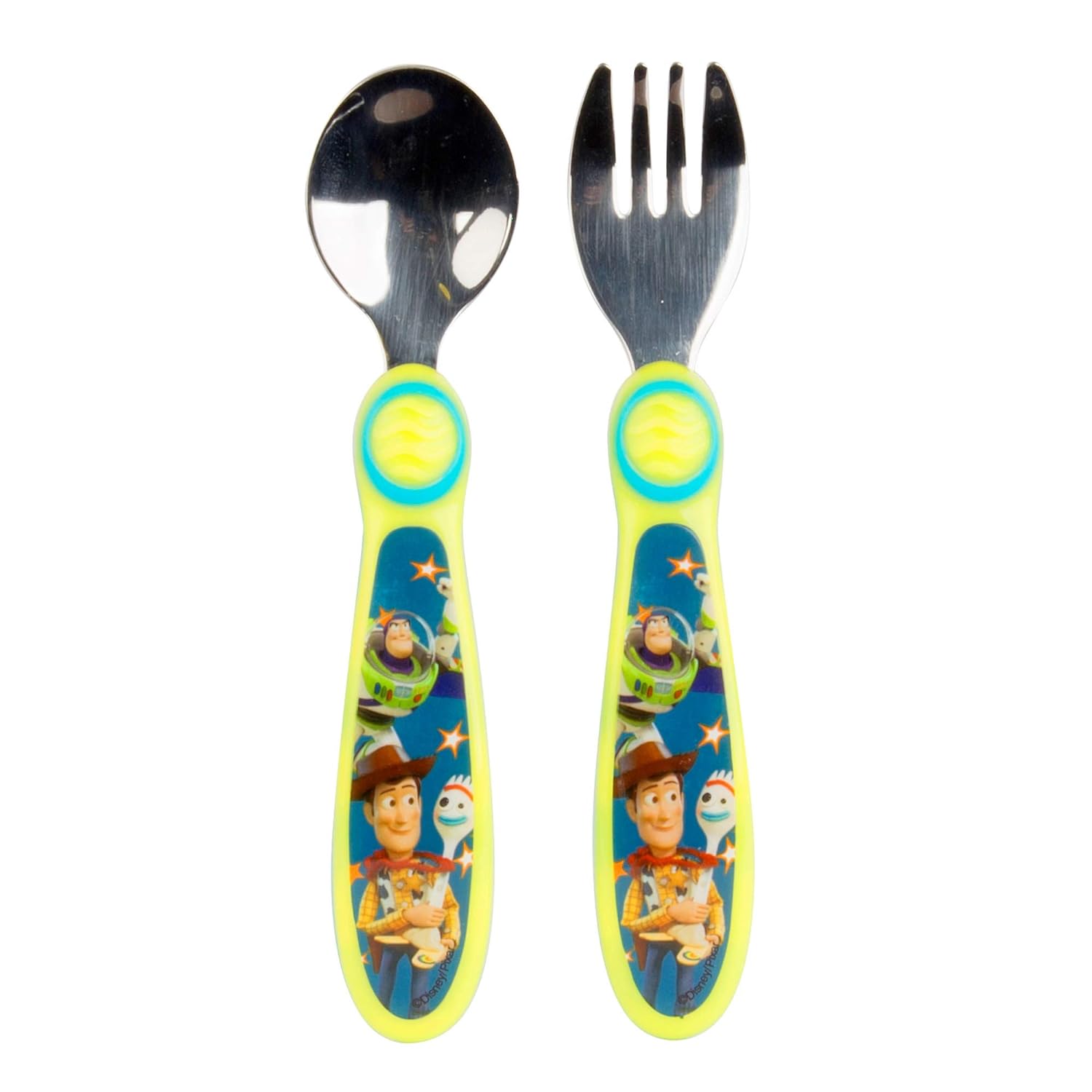 The First Years Disney Pixar Toy Story Fork Spoon Green