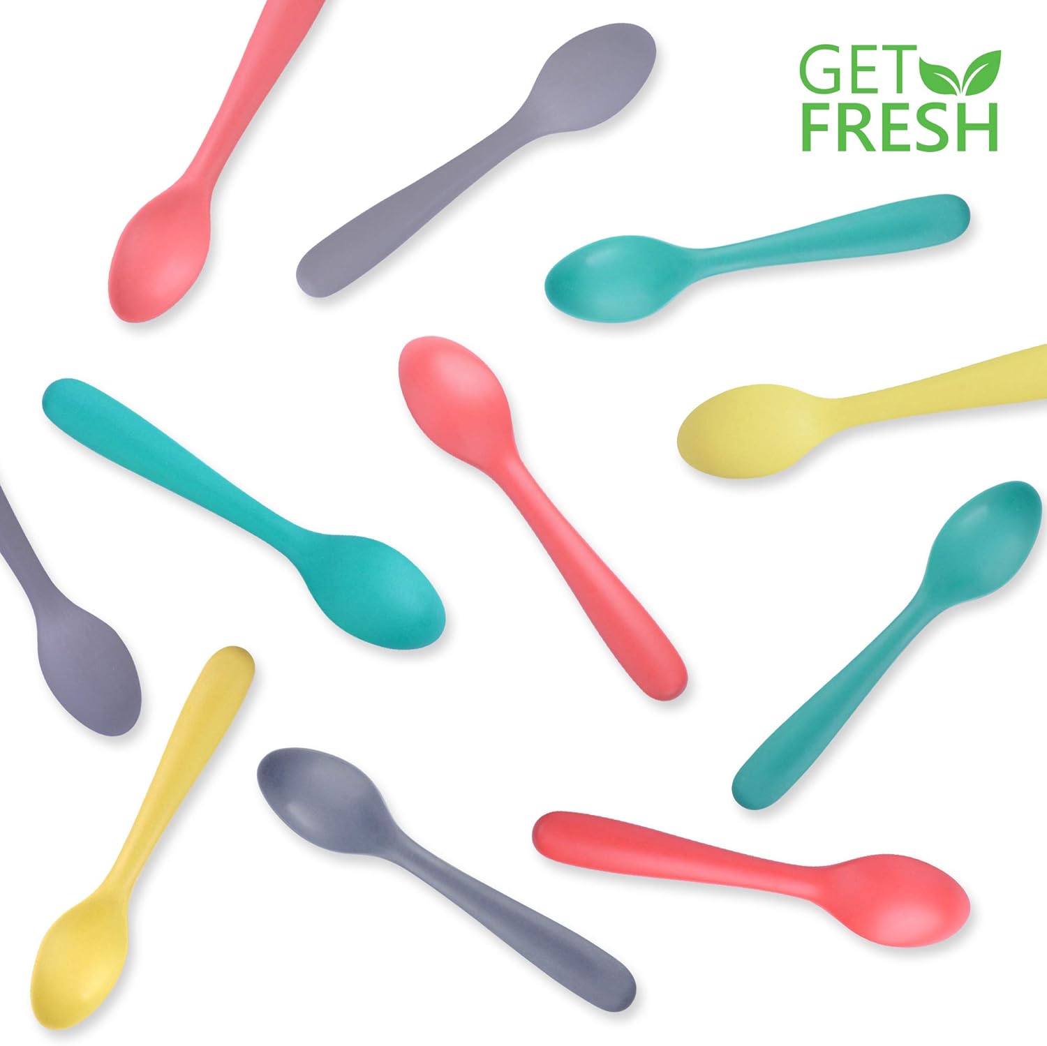 Reusable Bamboo Kids Spoons Set Eco-Friendly Baby Hands for Everyday Meals
