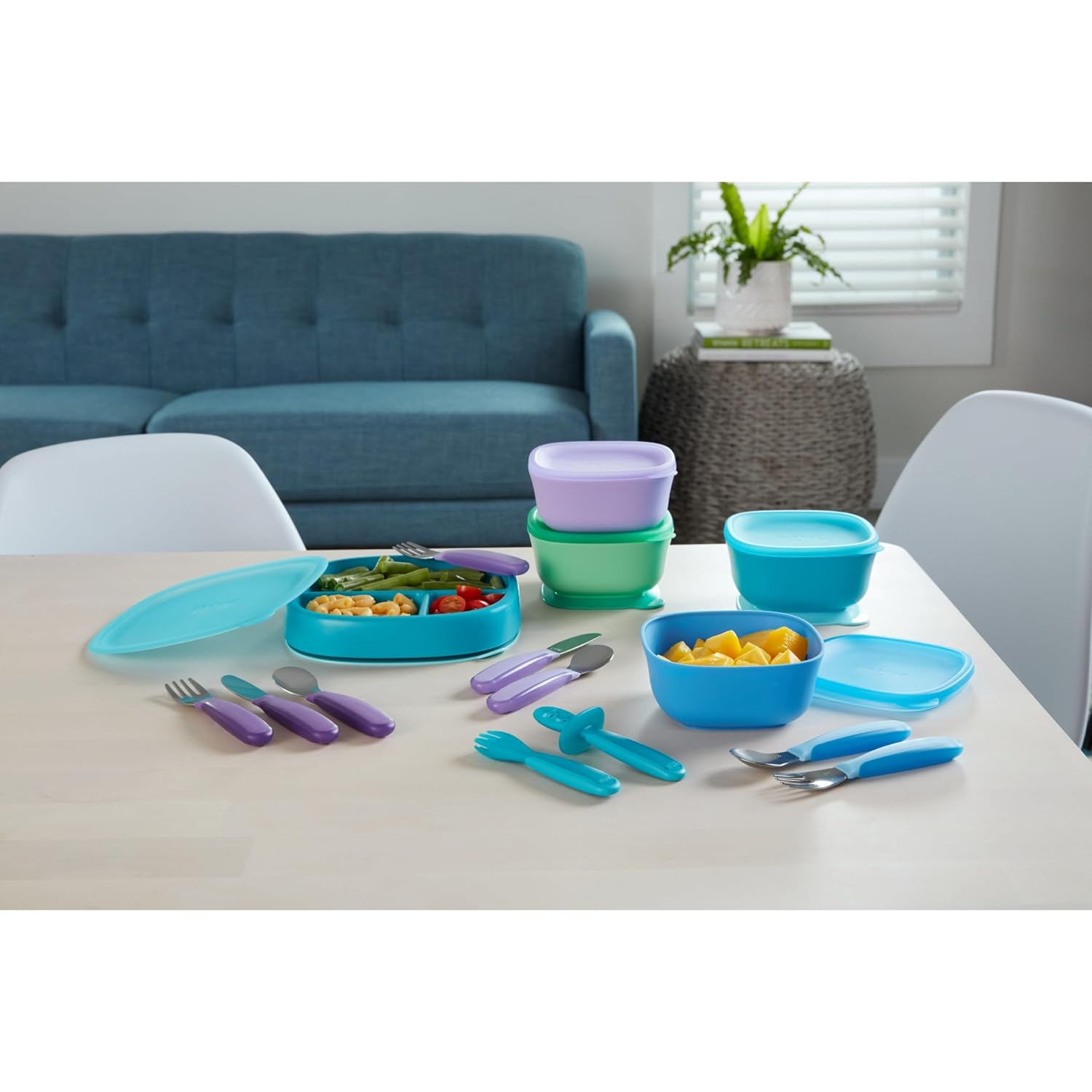 NUK Kiddy Cutlery 3-Piece Set Durable stainless steelforks BPA latex-free