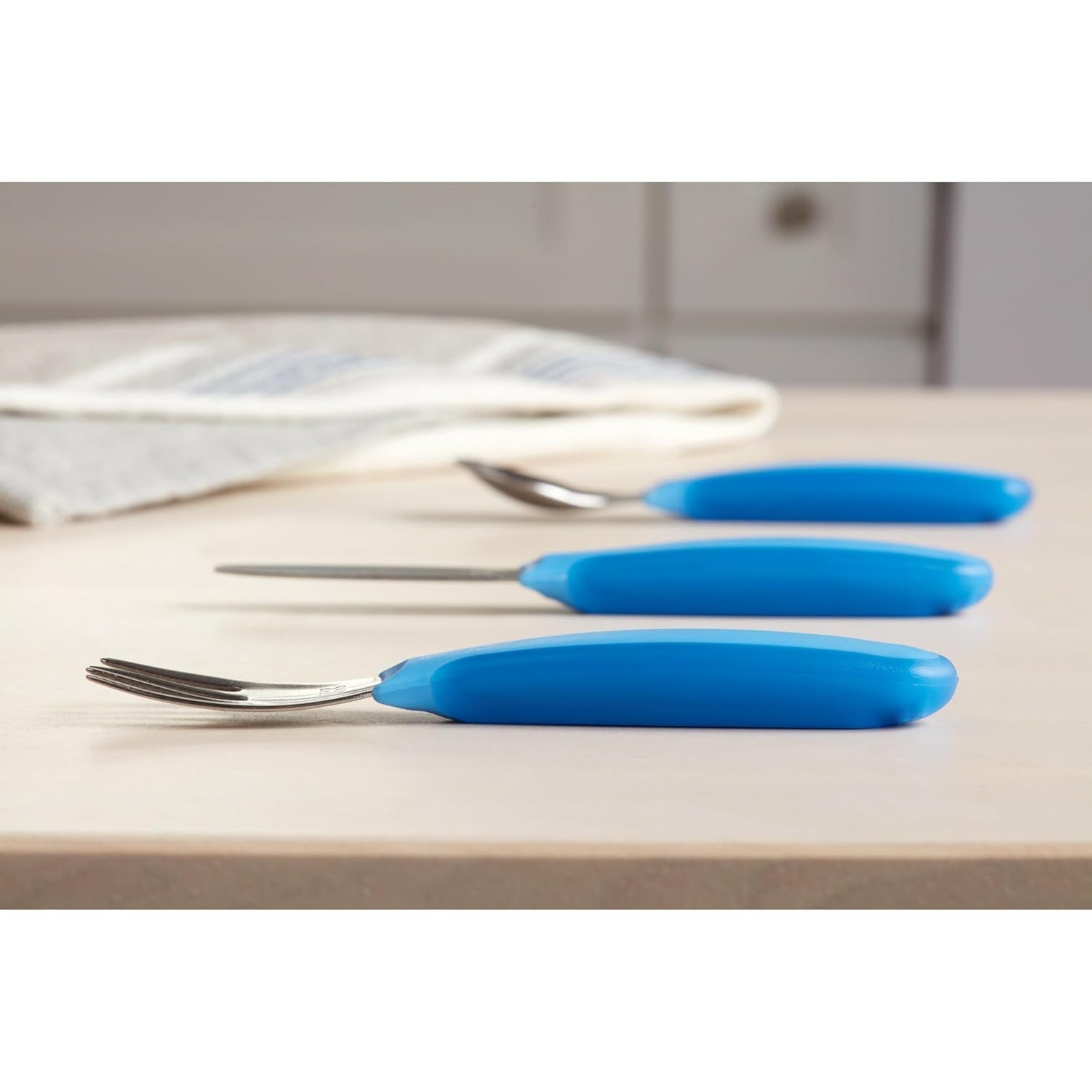 NUK Kiddy Cutlery 3-Piece Set Durable stainless steelforks BPA latex-free