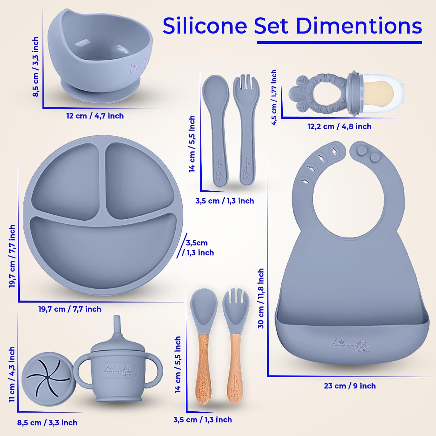 BPA-Free Silicone Baby Feeding Set for Toddlers
