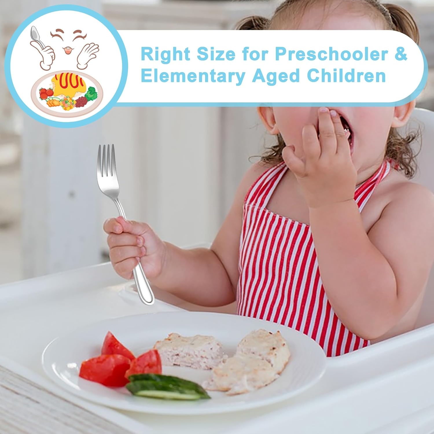 E-Far 10-Piece Toddler Flatware Set