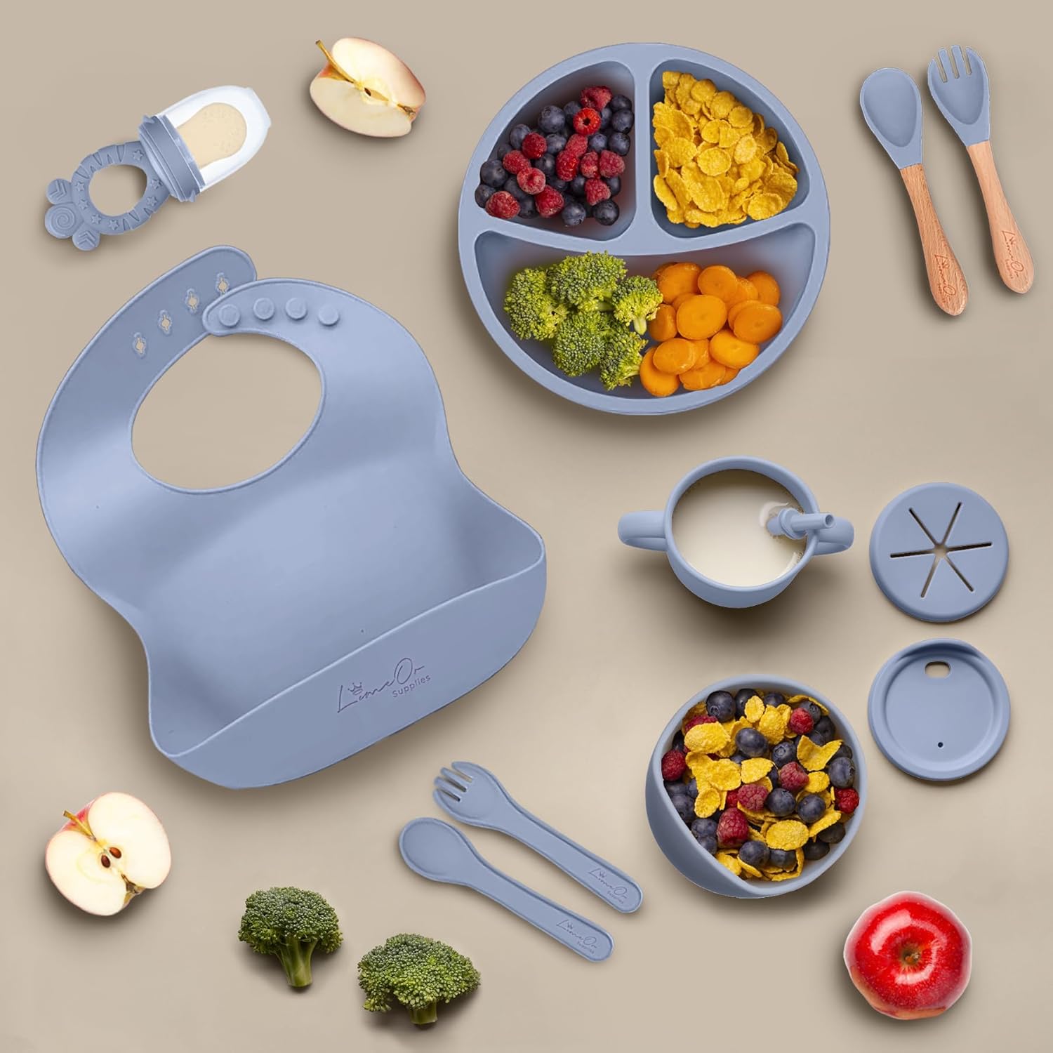 BPA-Free Silicone Baby Feeding Set for Toddlers