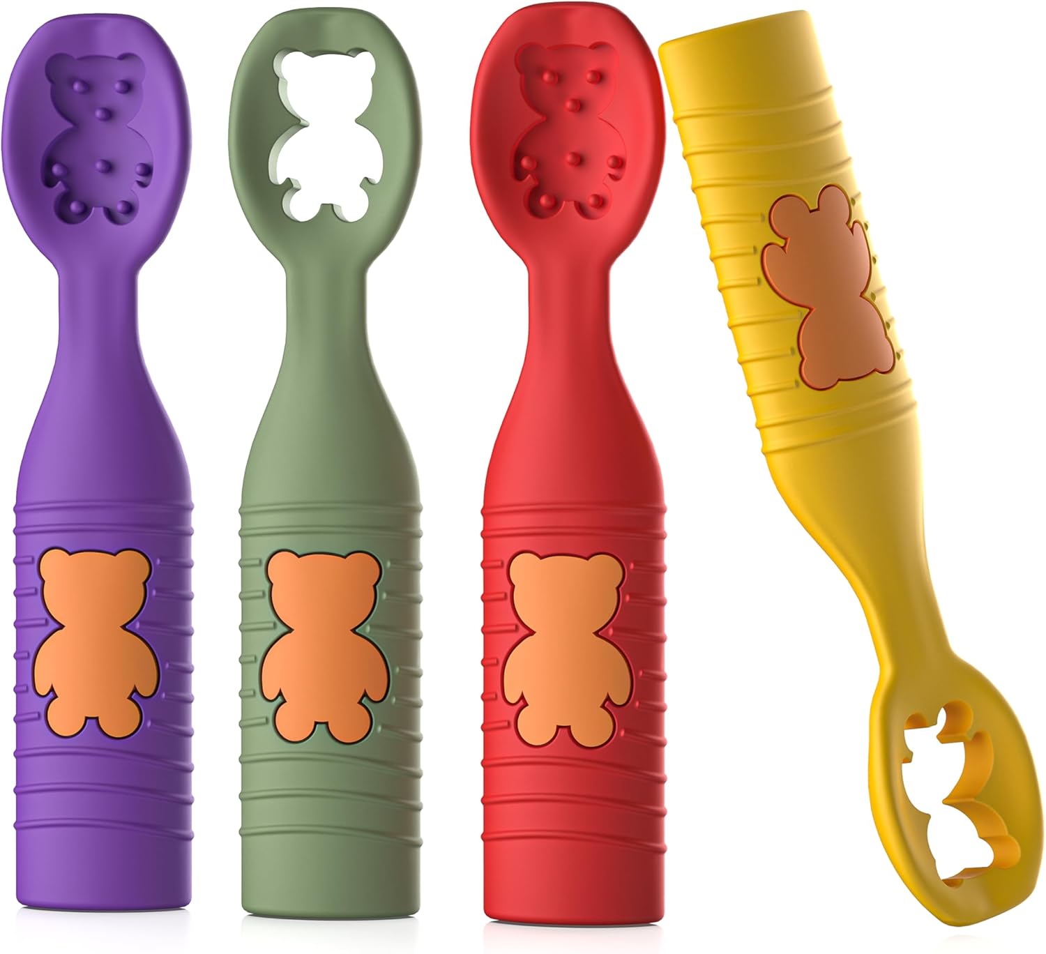 4-Piece Baby Spoons for Toddler Self-Feeding