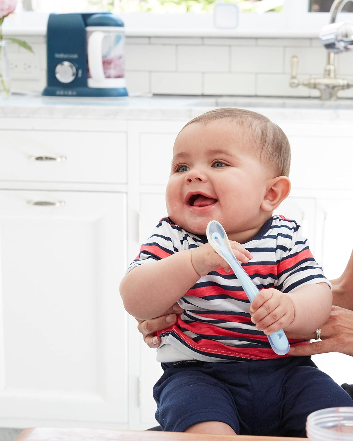 BEABA Babys First Foods Set - Safe Silicone Baby Spoons for Introducing Solids