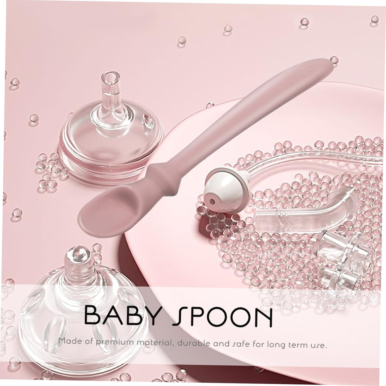 RORPOIR Flexible Silicone Learning Spoon for Weaning