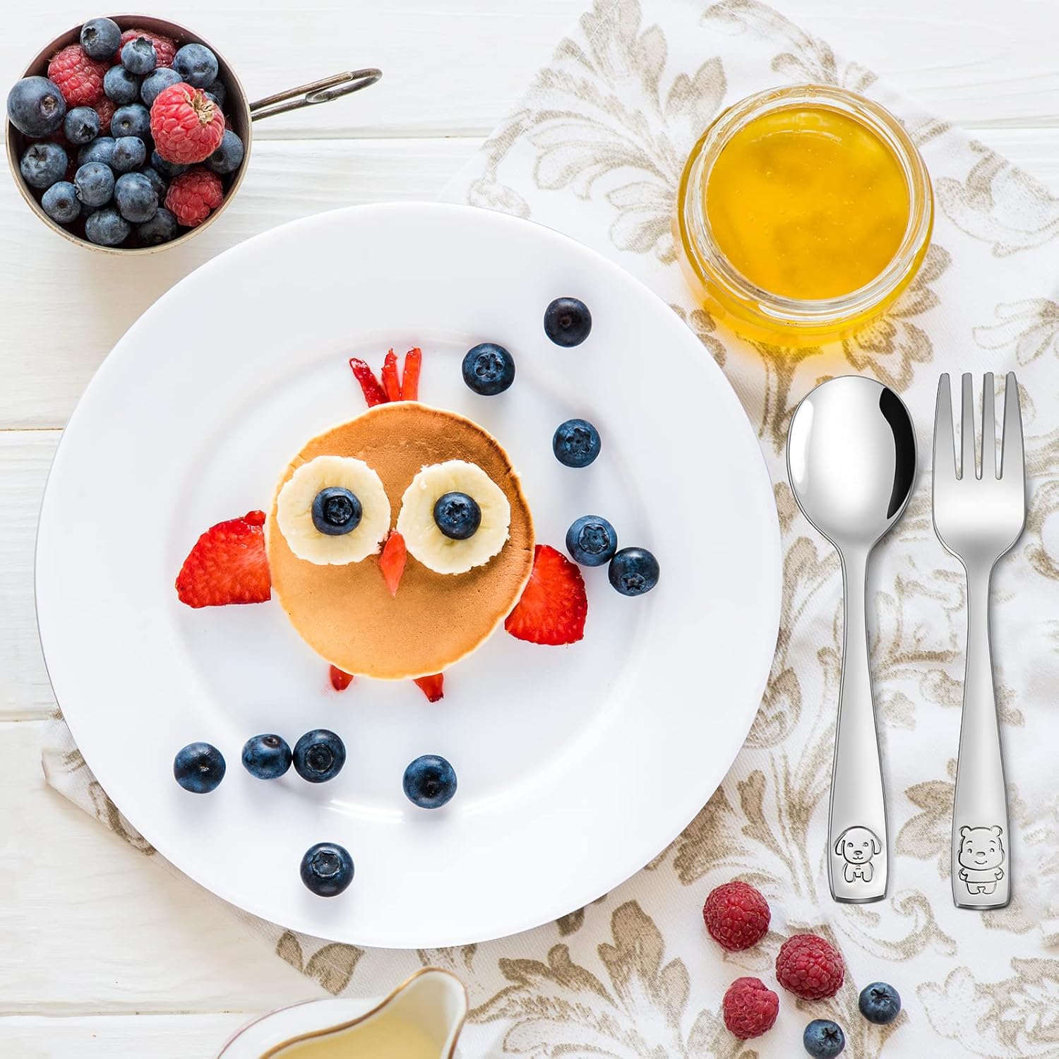VITEVER Kids Safe Stainless Steel Cutlery Set