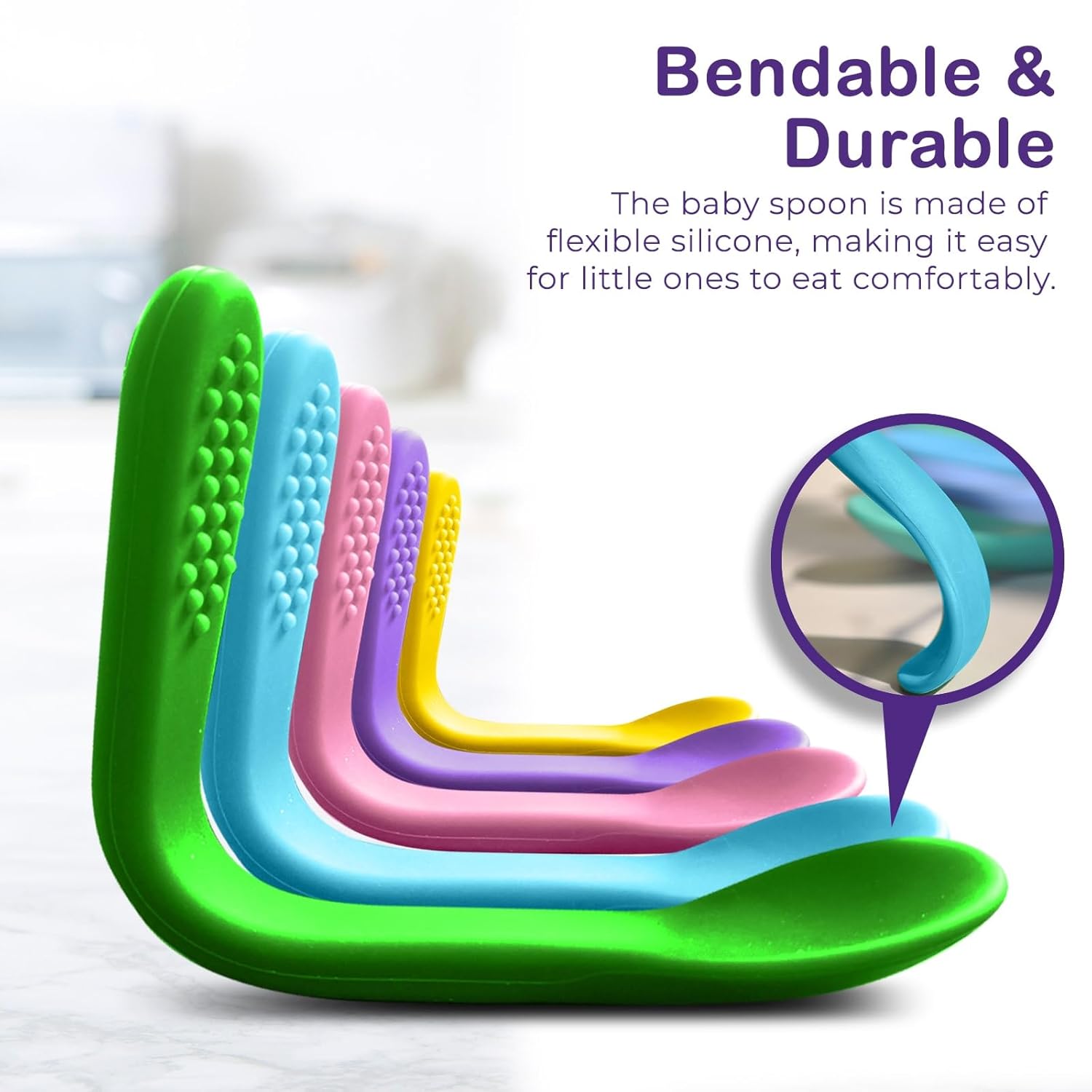 Silicone Baby Spoon First Stage
