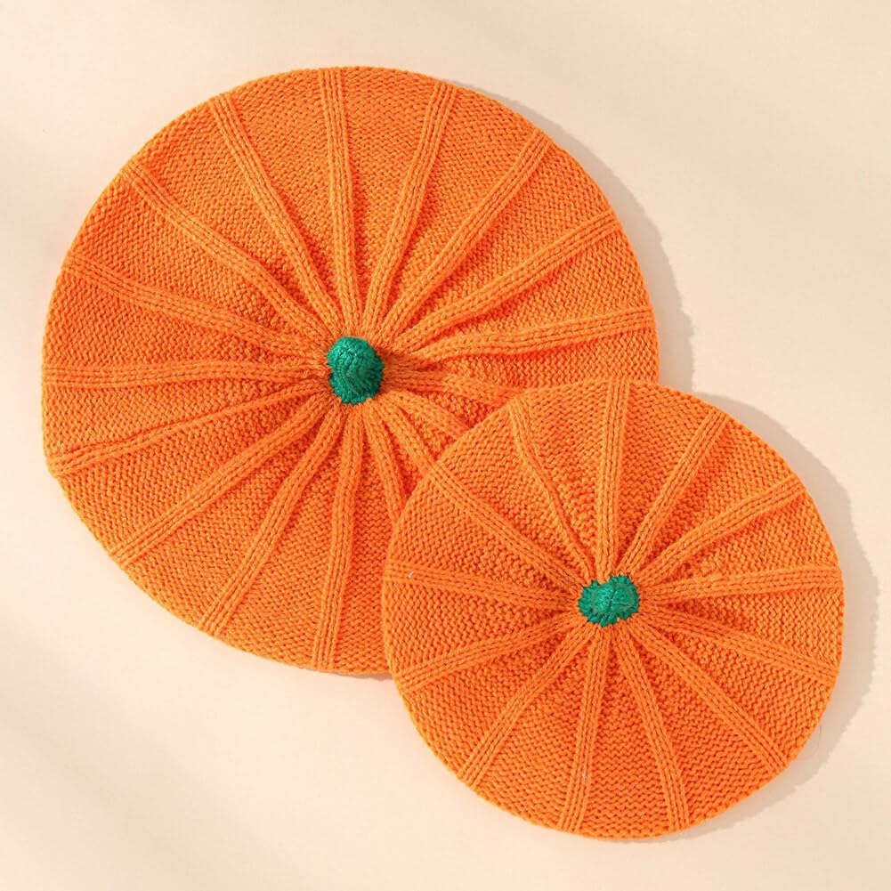 Perfect Halloween pumpkin Beret for Kids