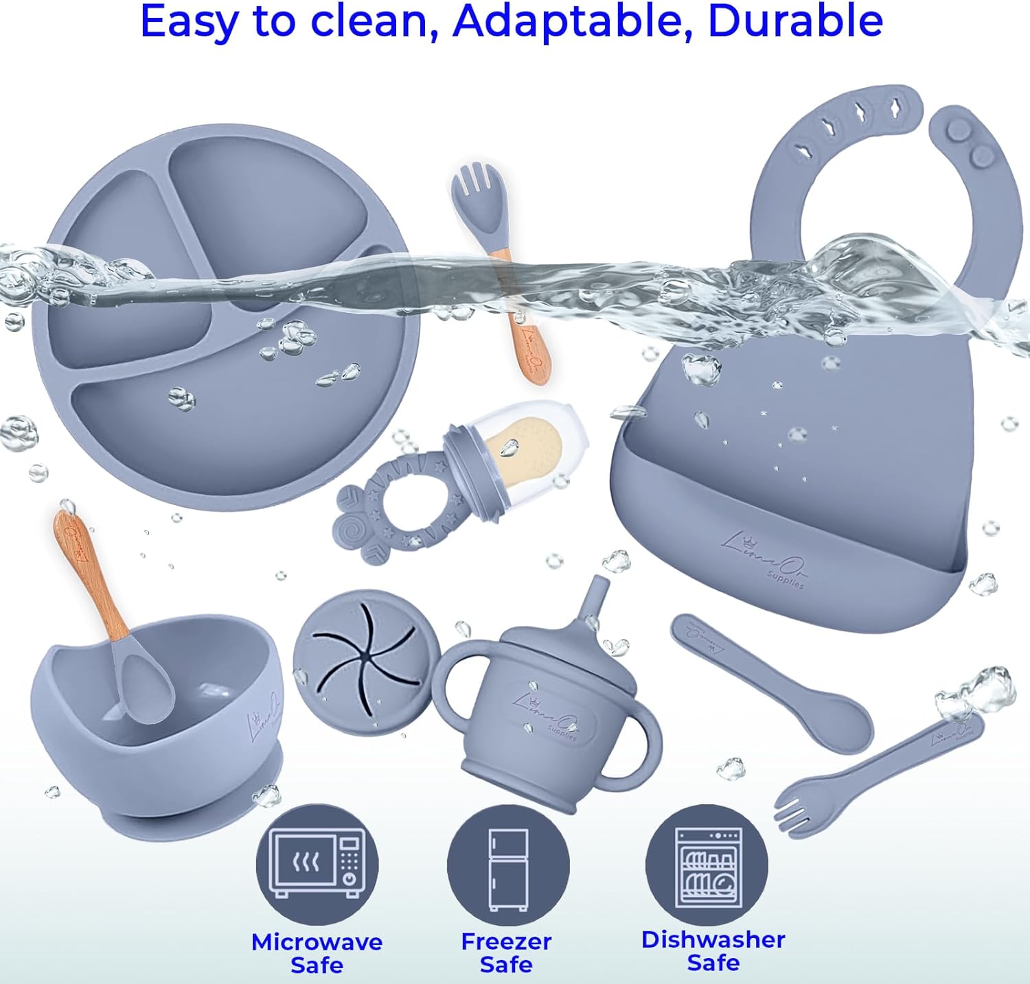 BPA-Free Silicone Baby Feeding Set for Toddlers