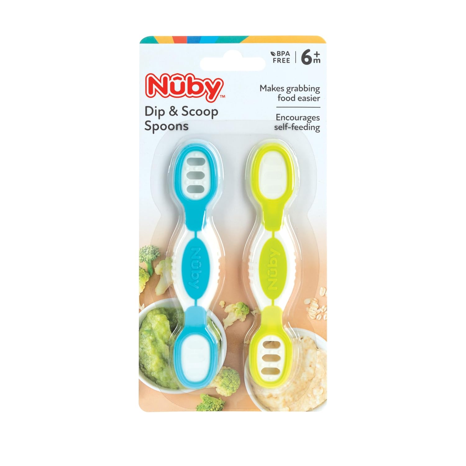 Nuby Dip Scoop Spoons - 2-Pack