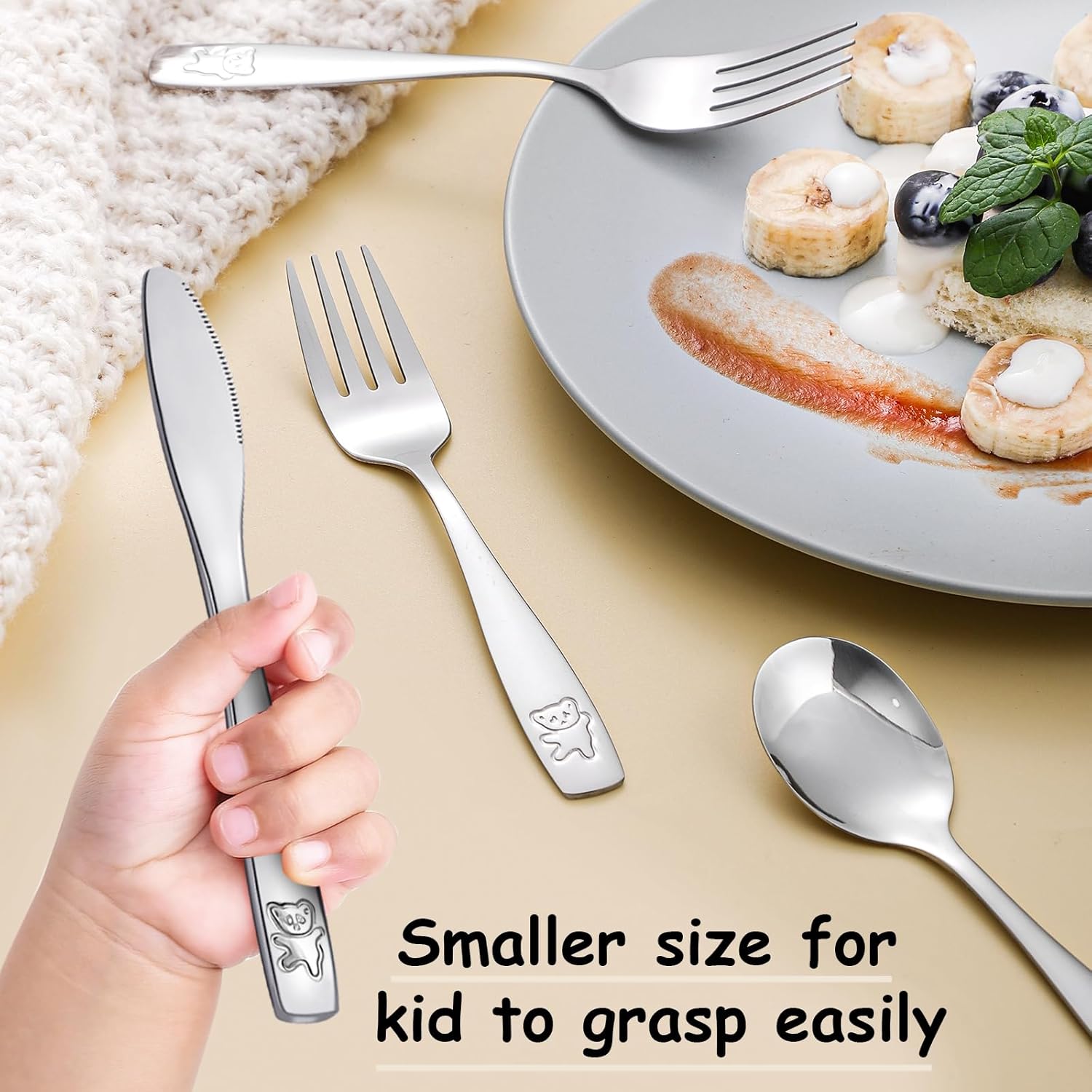Pimoys Kids Flatware Set 9-Piece - Safe Style