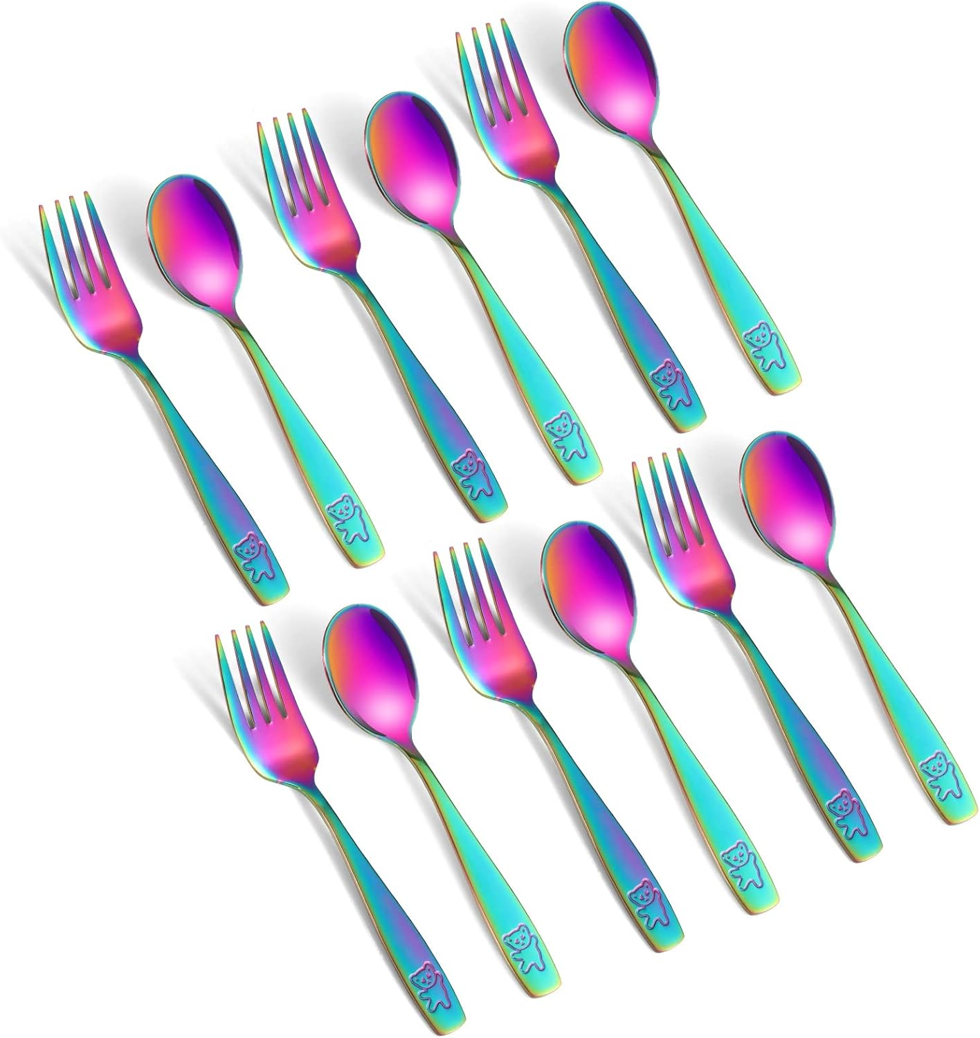 Pimoys 12-Piece Toddler Flatware Set