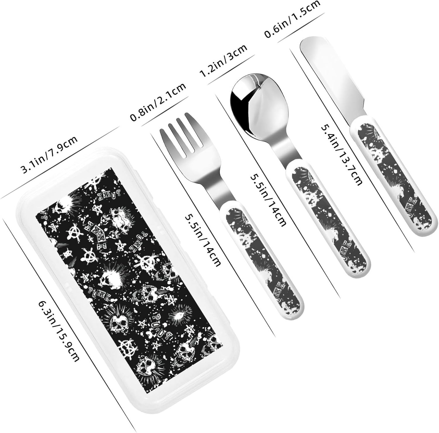 Stainless Steel Utensil Set with Case