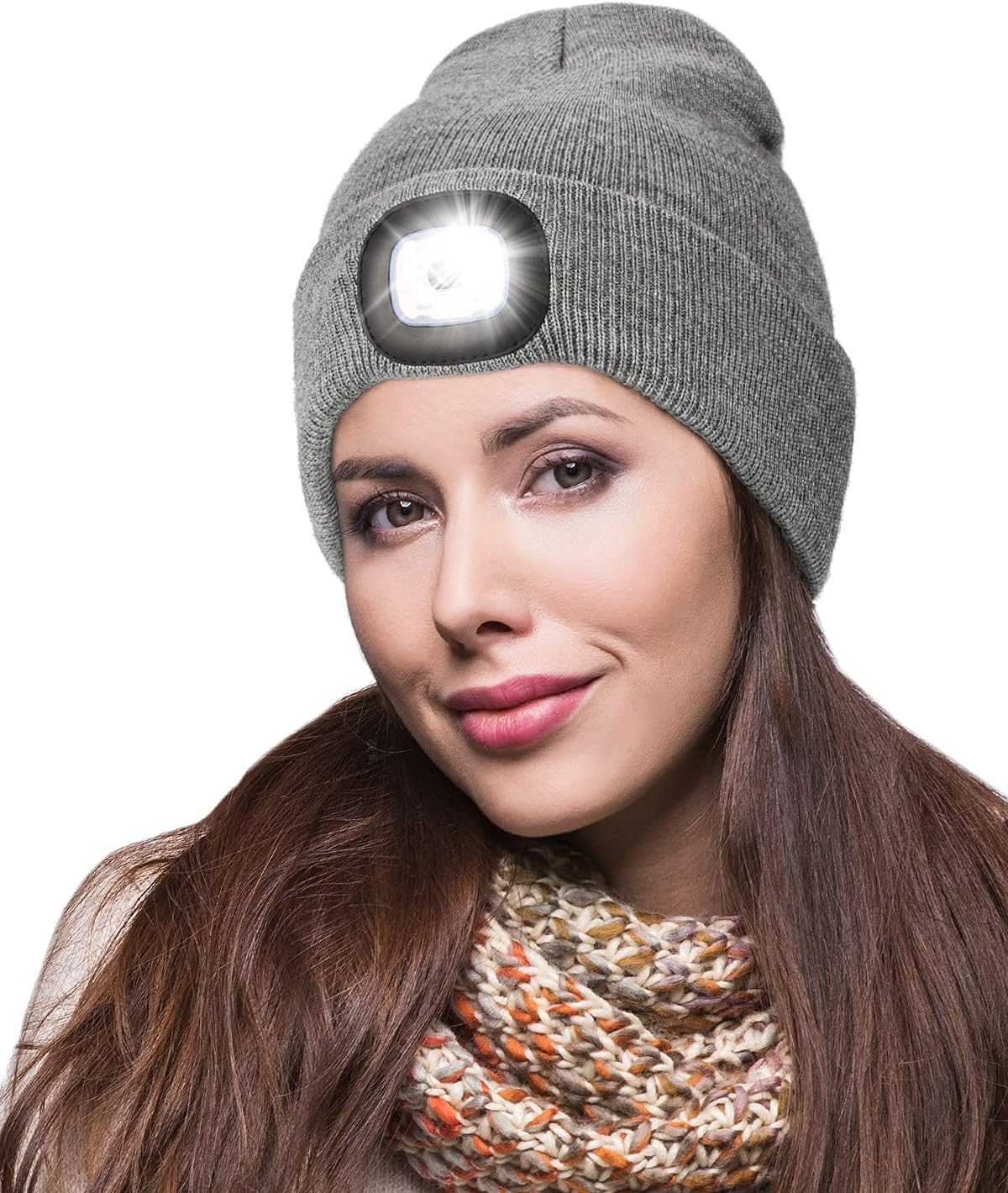Warm Stylish LED Rechargeable Beanie for Daily Use Gifting