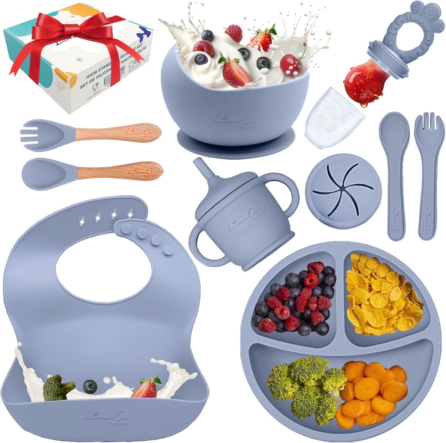 BPA-Free Silicone Baby Feeding Set for Toddlers