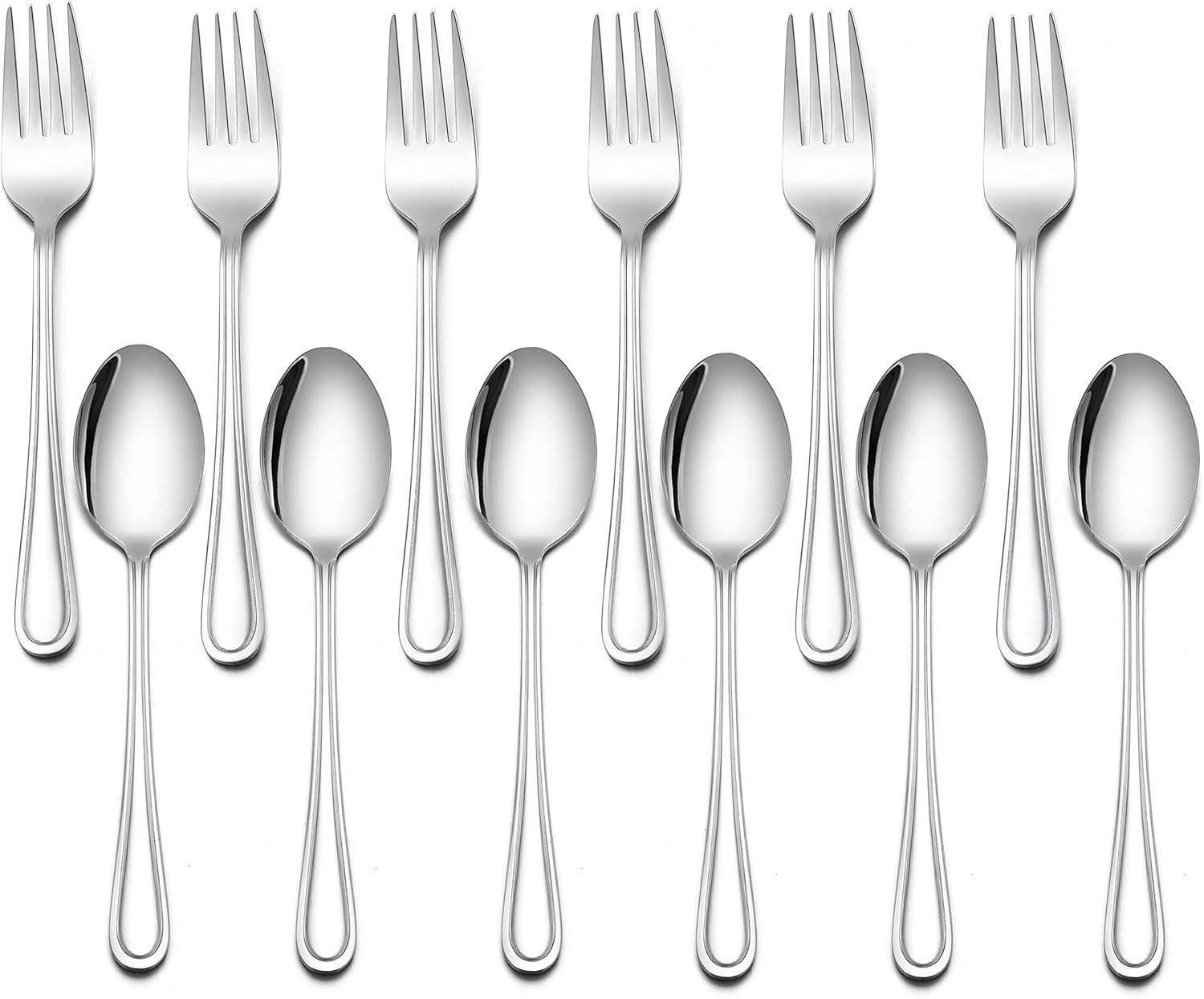 LIANYU 16-Piece Kids Silverware Set for Toddlers