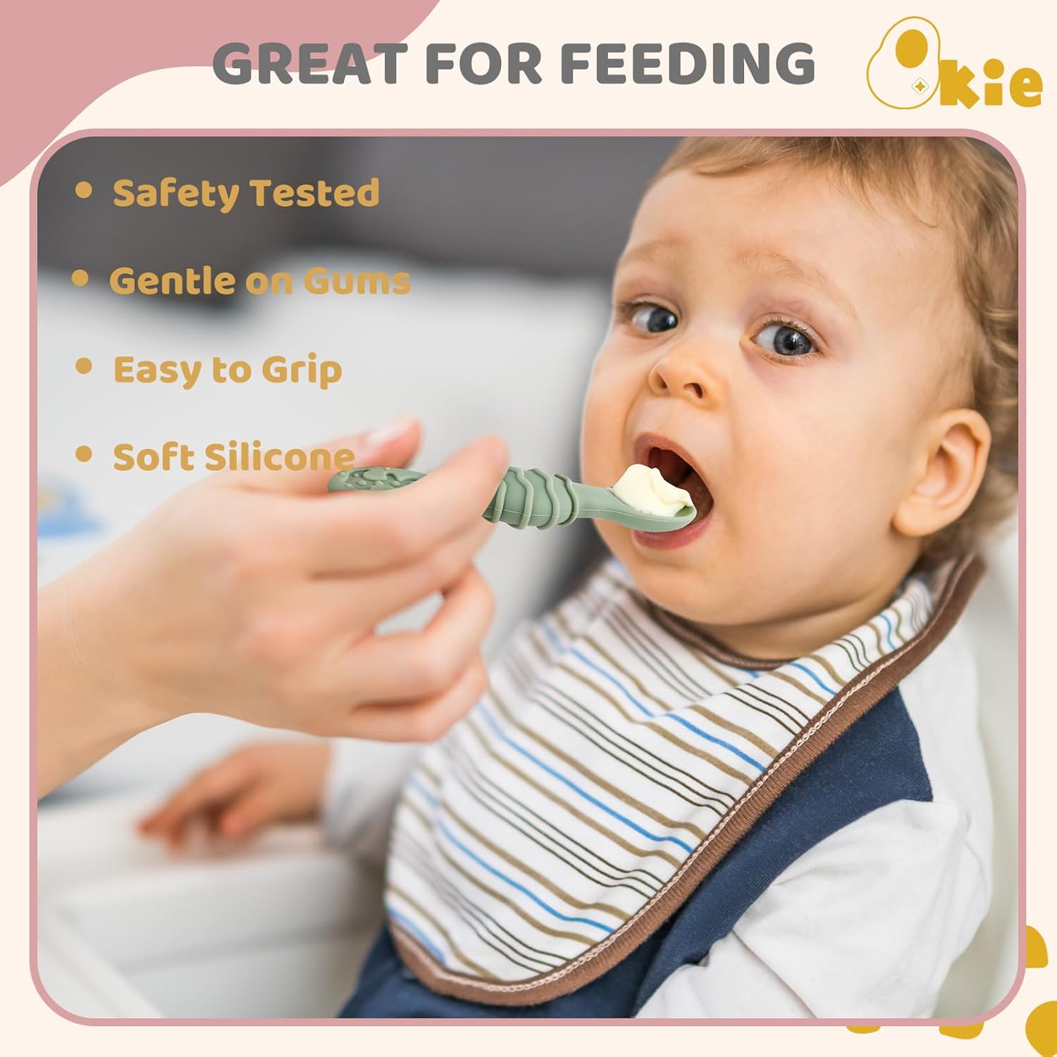 Perfect Silicone Baby Spoon Essential Baby Essentials for Infants Toddlers