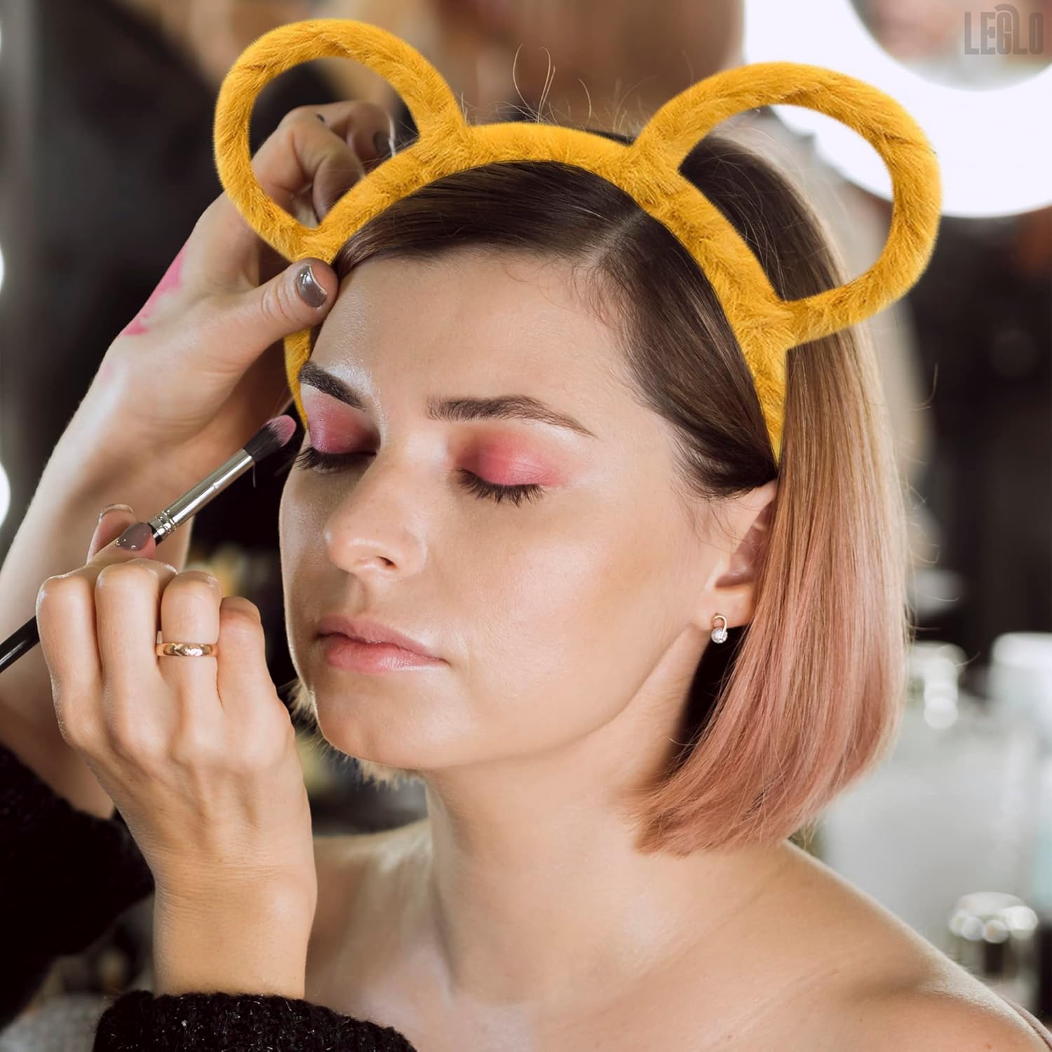 Yellow Bear Non-Slip Plush Hair Accessory