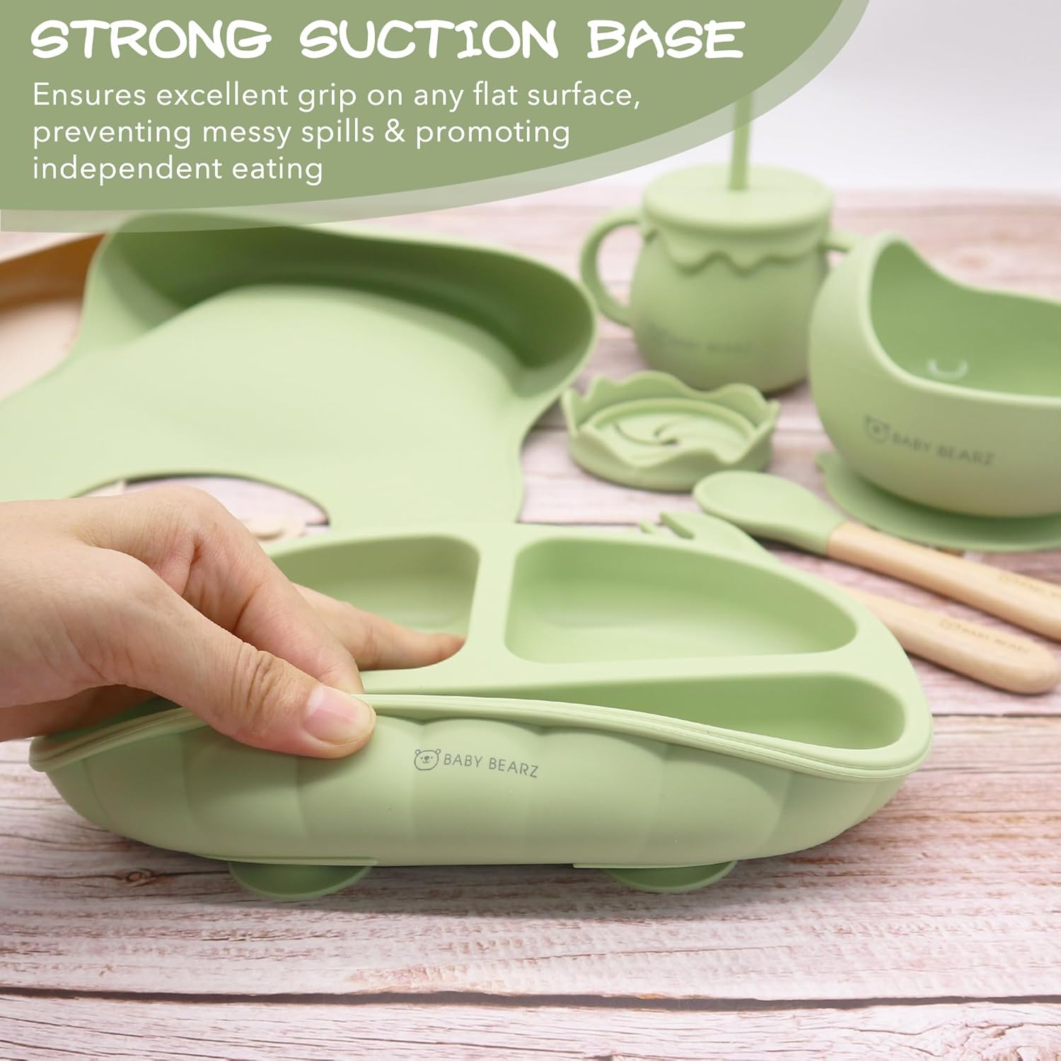Adjustable Silicone Baby Feeding Set