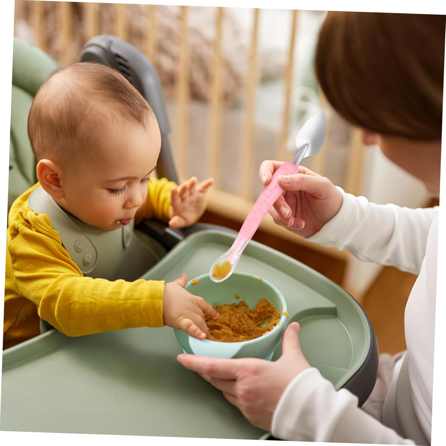 Double-Sided Fruit Spoon Set for Toddlers