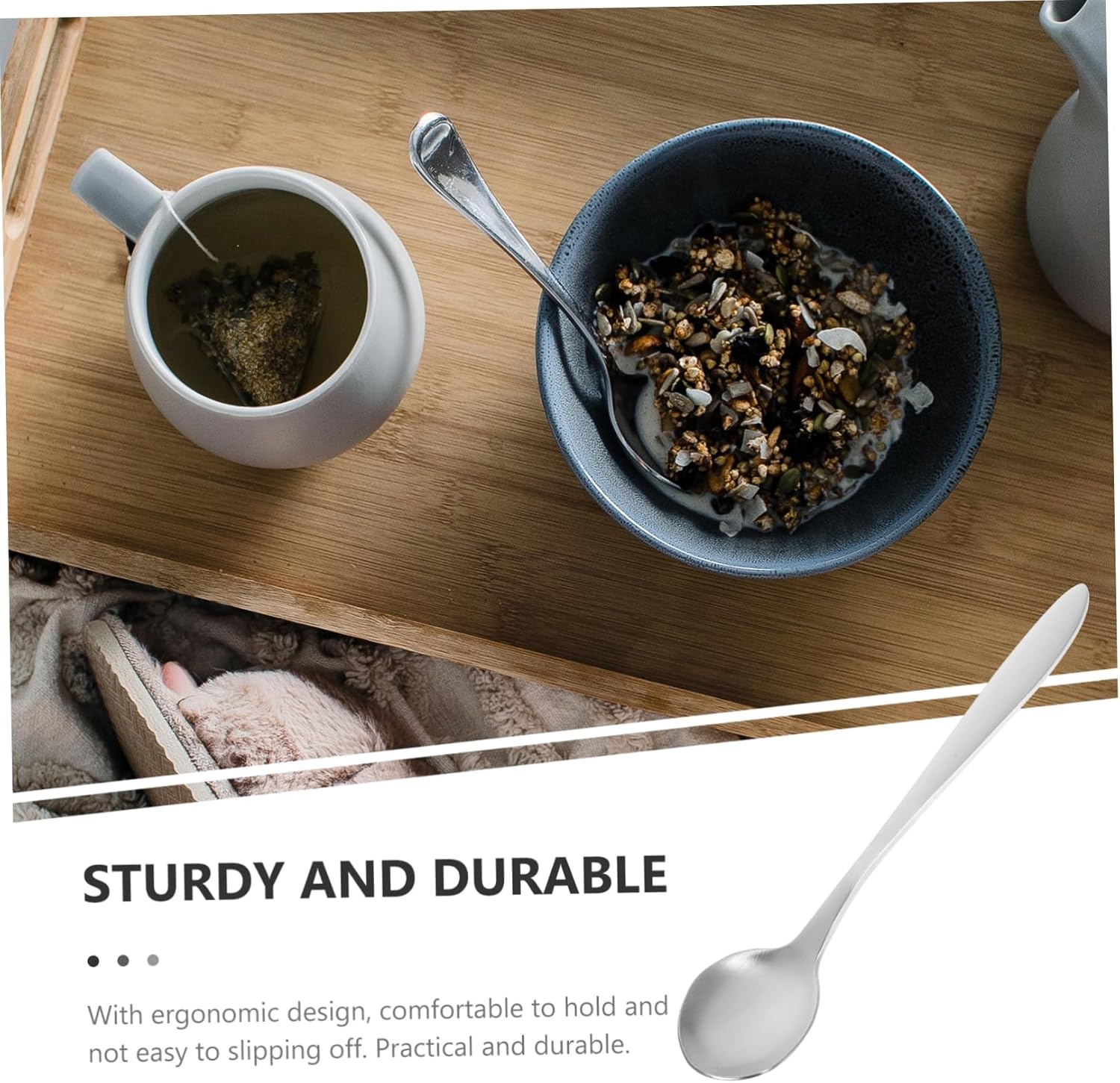 Luxshiny Curved Ergonomic Feeding Spoon