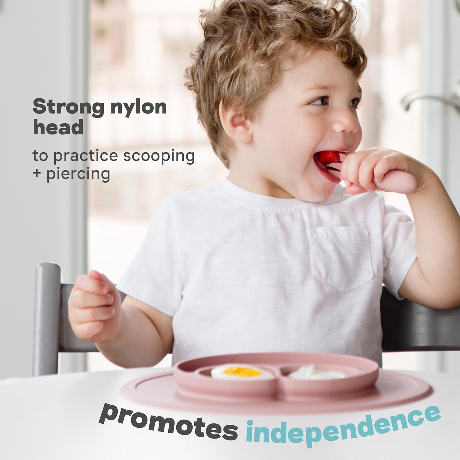 EZPZ Mini Utensils - 100 BPA Free Toddler Set