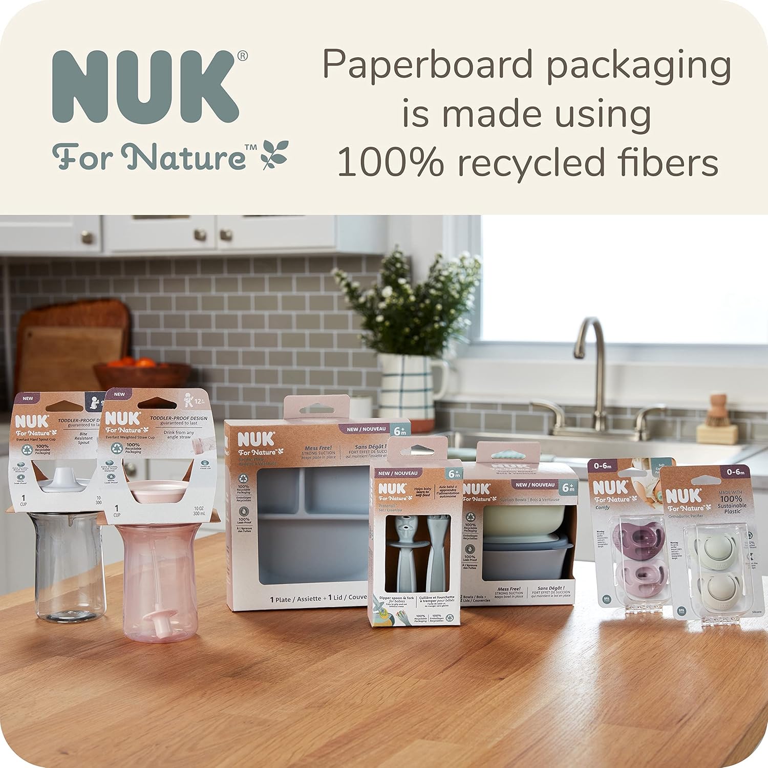 NUK Nature Pretensil Easy Feed Set