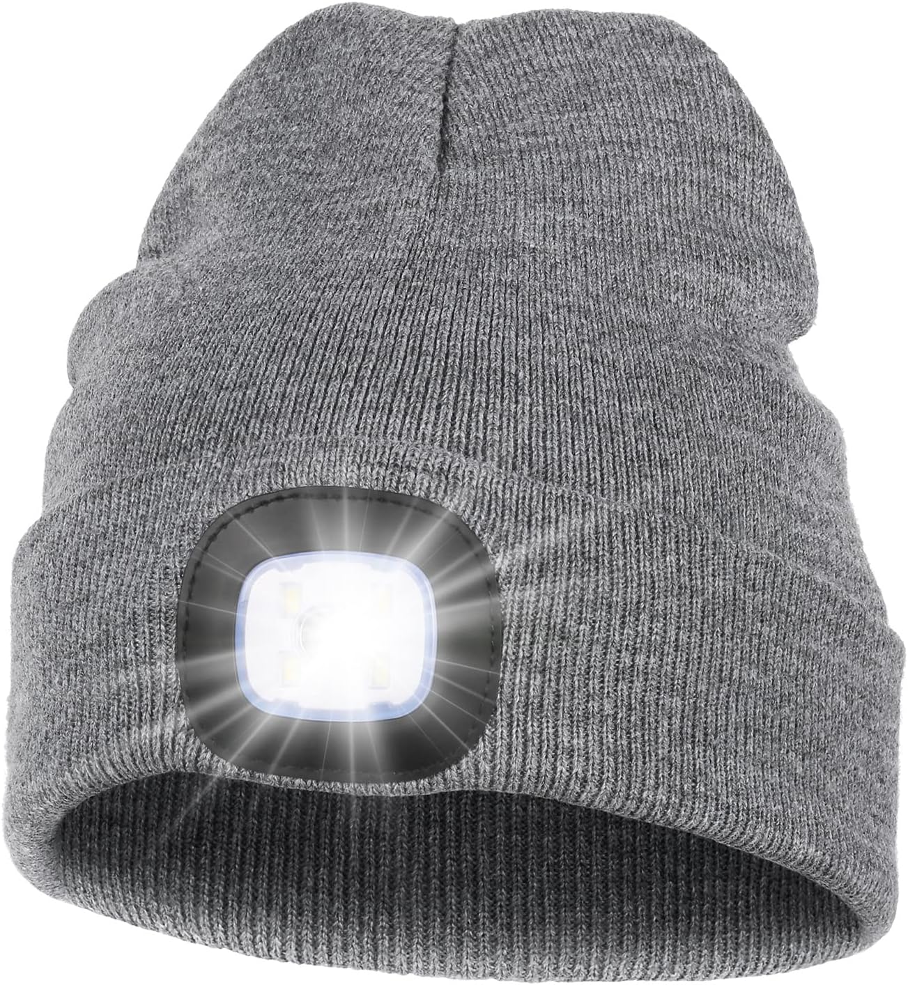 Warm Stylish LED Rechargeable Beanie for Daily Use Gifting
