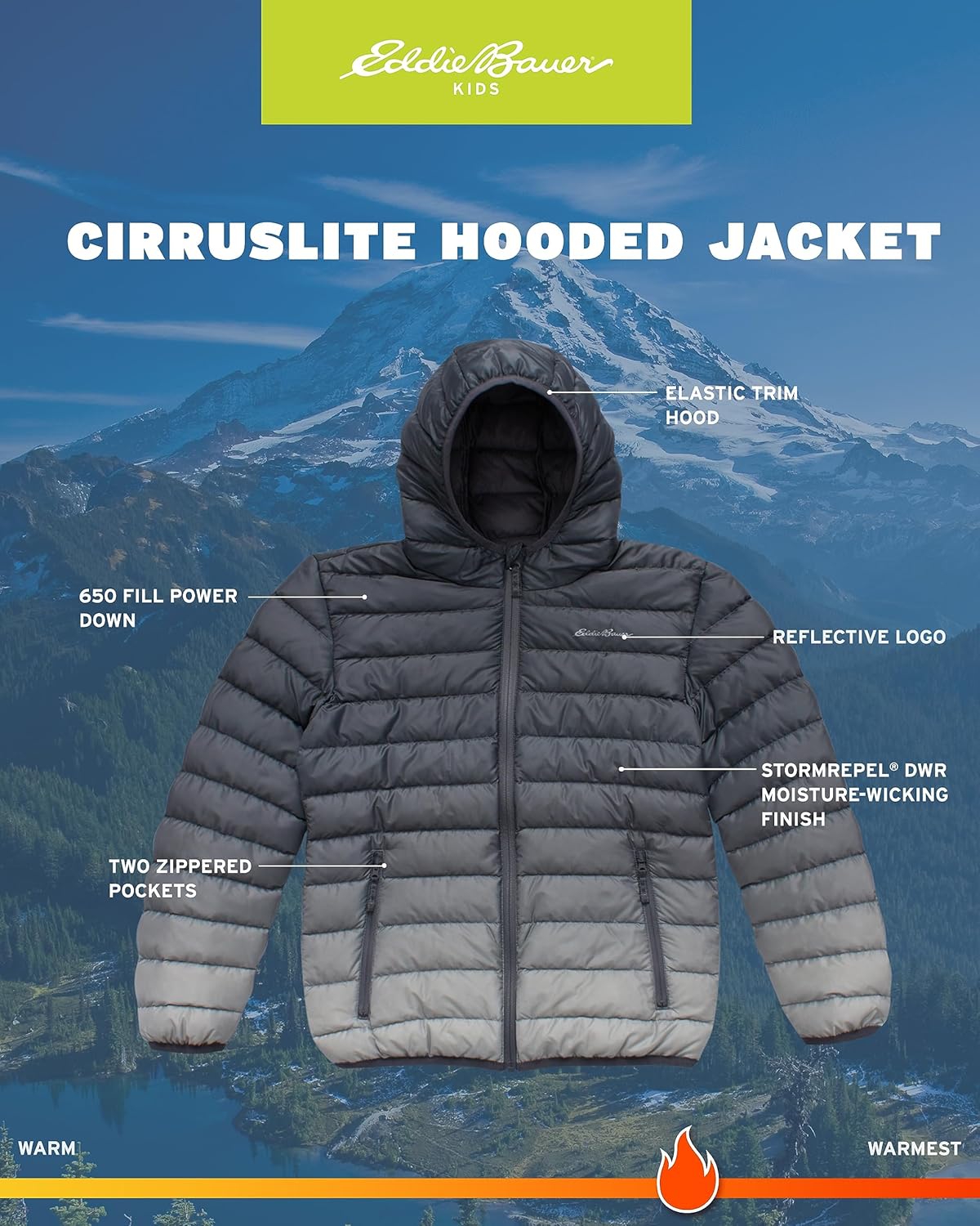 Eddie Bauer Boys Weather-Resistant Insulated Puffer Jacket