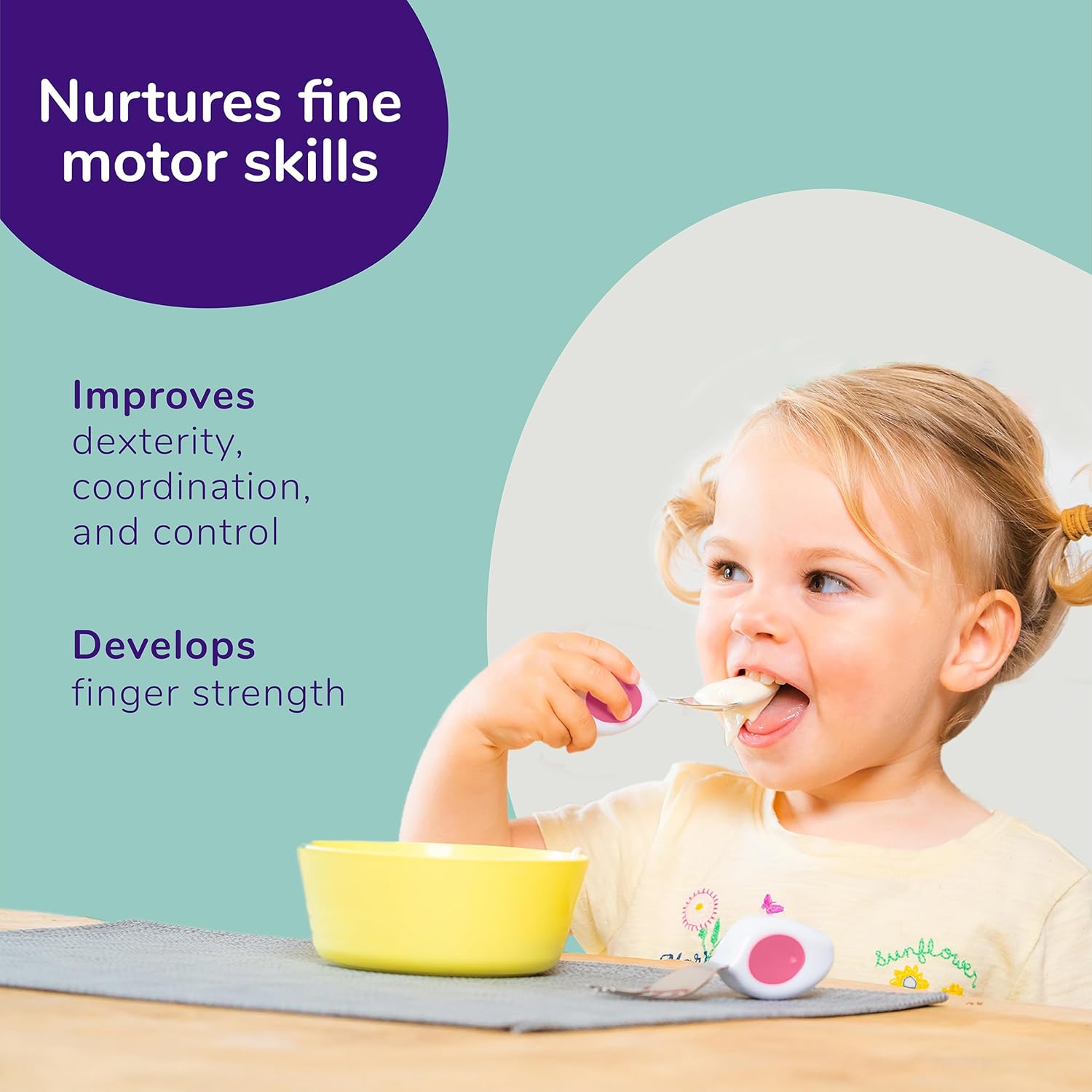 Ergonomic Toddler Utensils Set