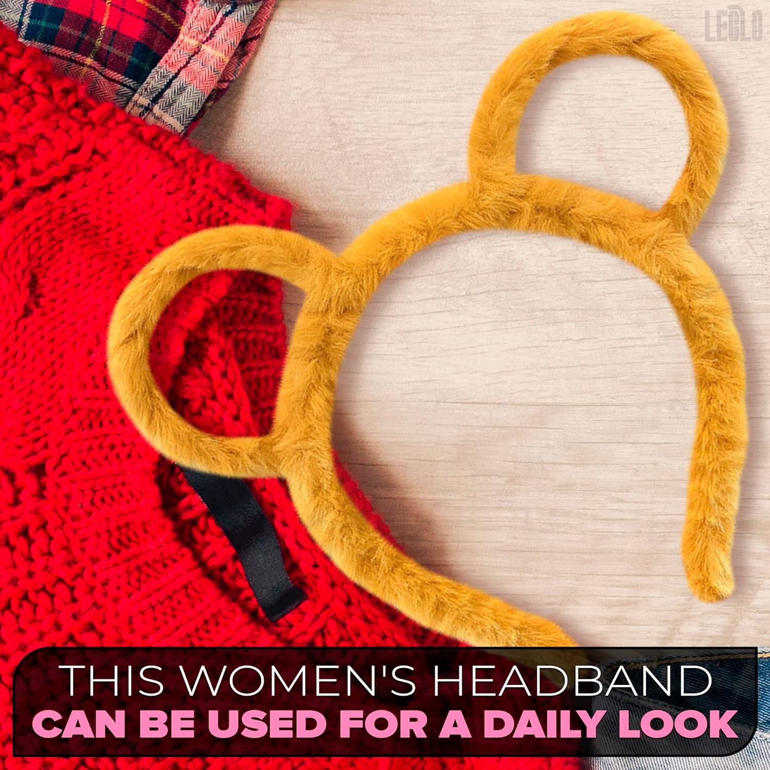Yellow Bear Non-Slip Plush Hair Accessory