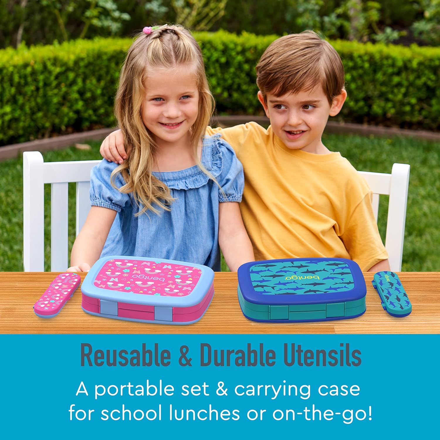 Bentgo Kids Flatware Set - Durable Reusable