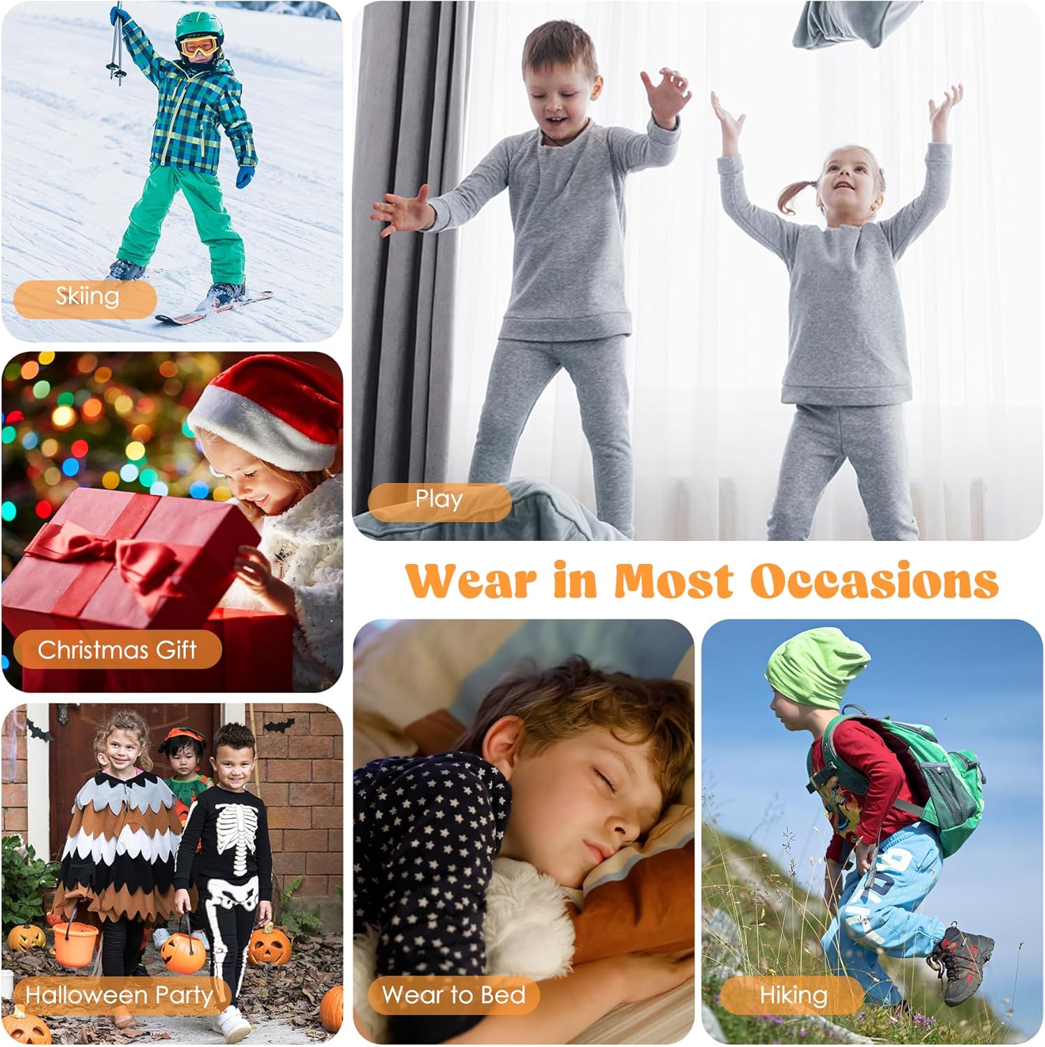 Big Long Toddler Thermal Underwear Set - Warm for Winter