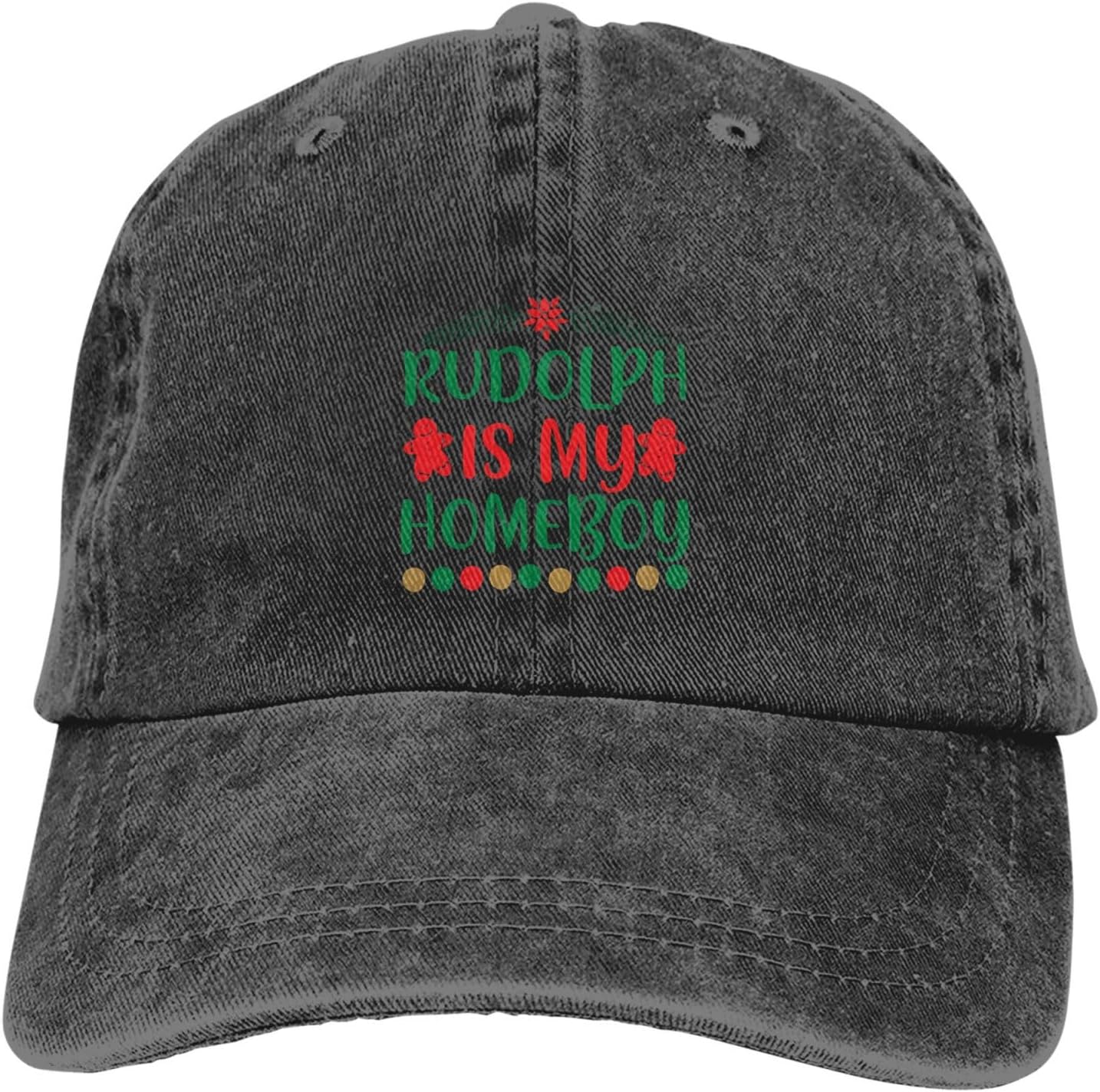 Trendy Adjustable Baseball Hat for Men Women Four-Season Outdoors Black