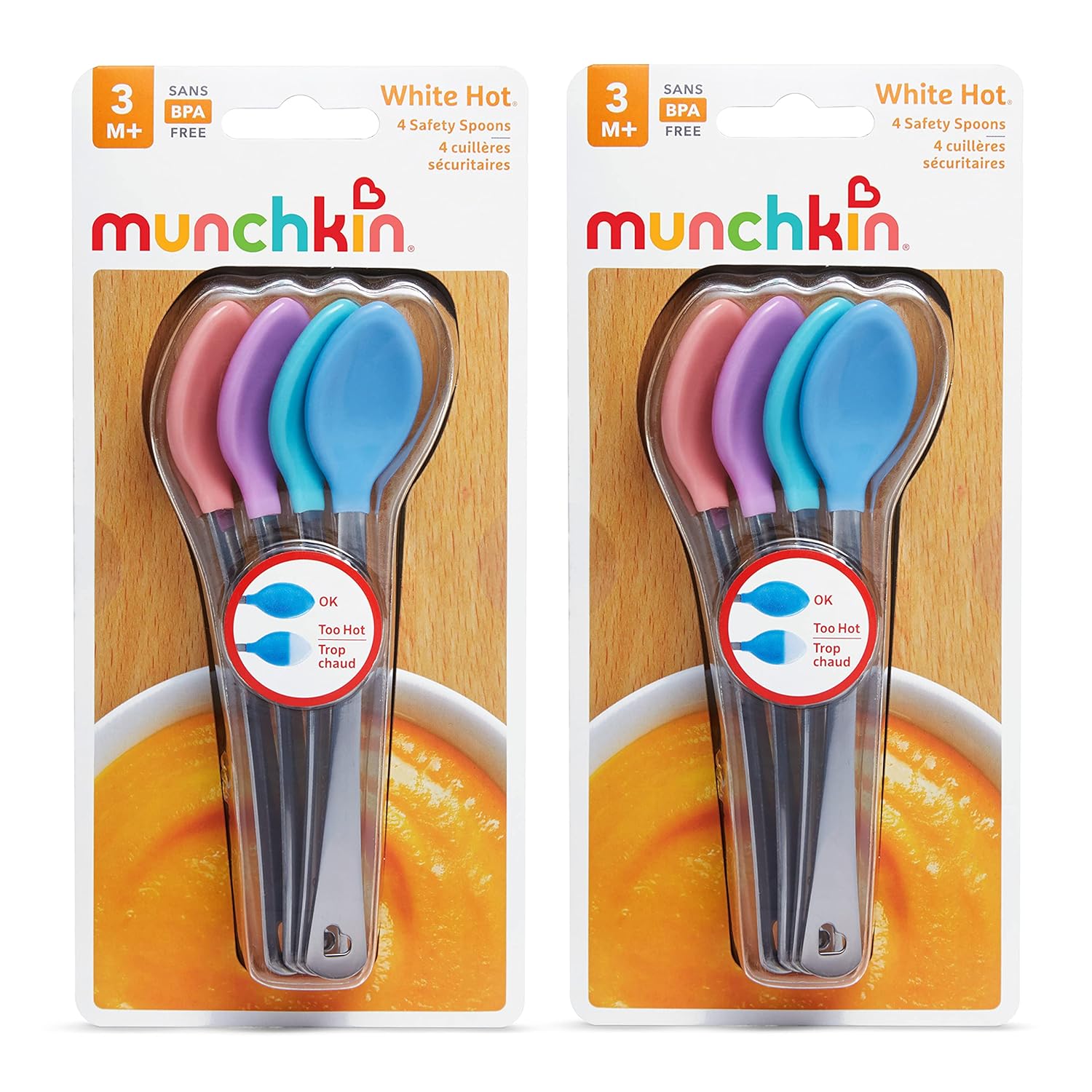 Munchkin White Hot Safety Baby Spoons - 8-Piece Set