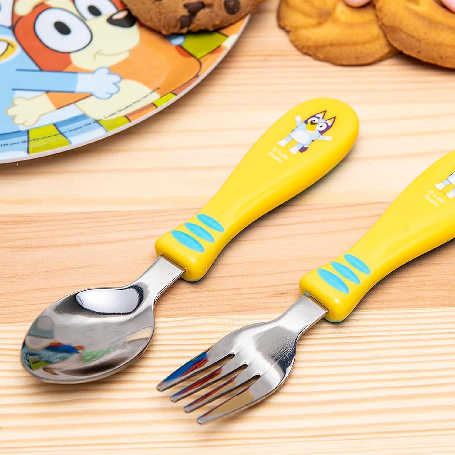 Zak Designs Bluey Kid Flatware Set - Fun for Picky Eaters