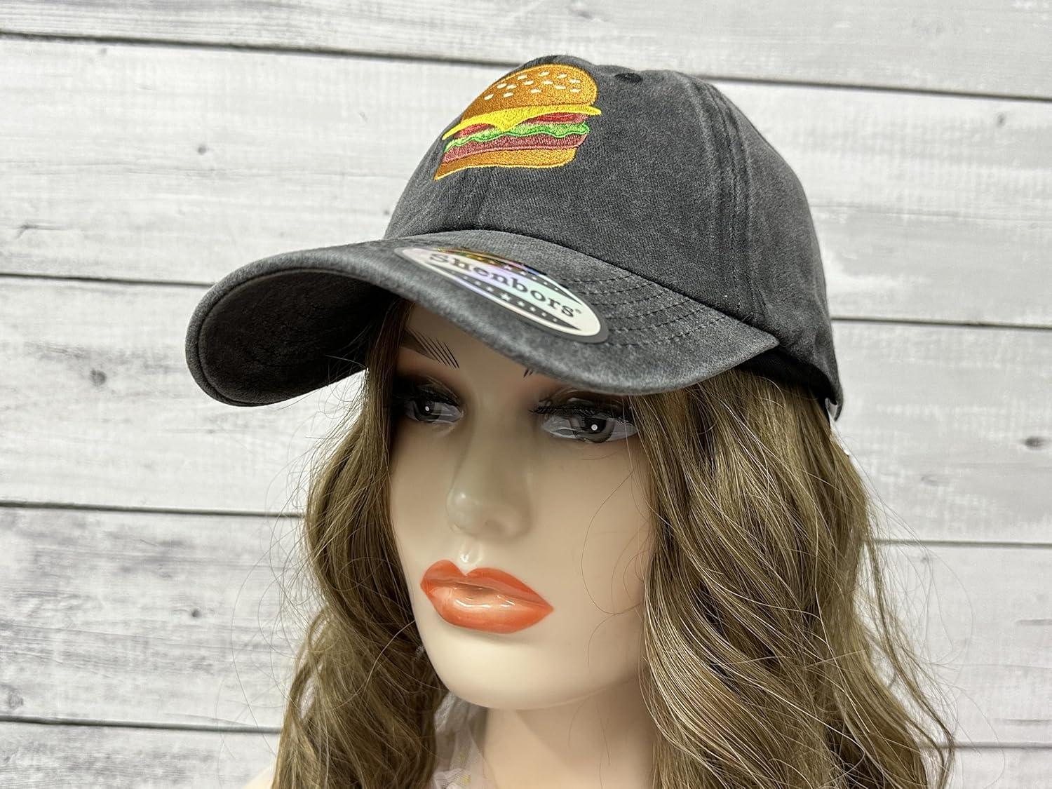 Cheesy Burger embedded Baseball Hats for Men Women