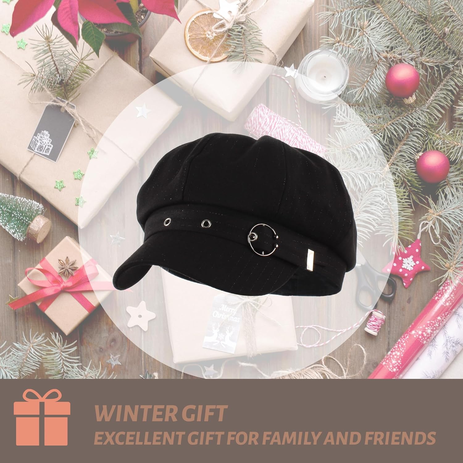 Hoce Womens Vintage Newsboy Cap Beret