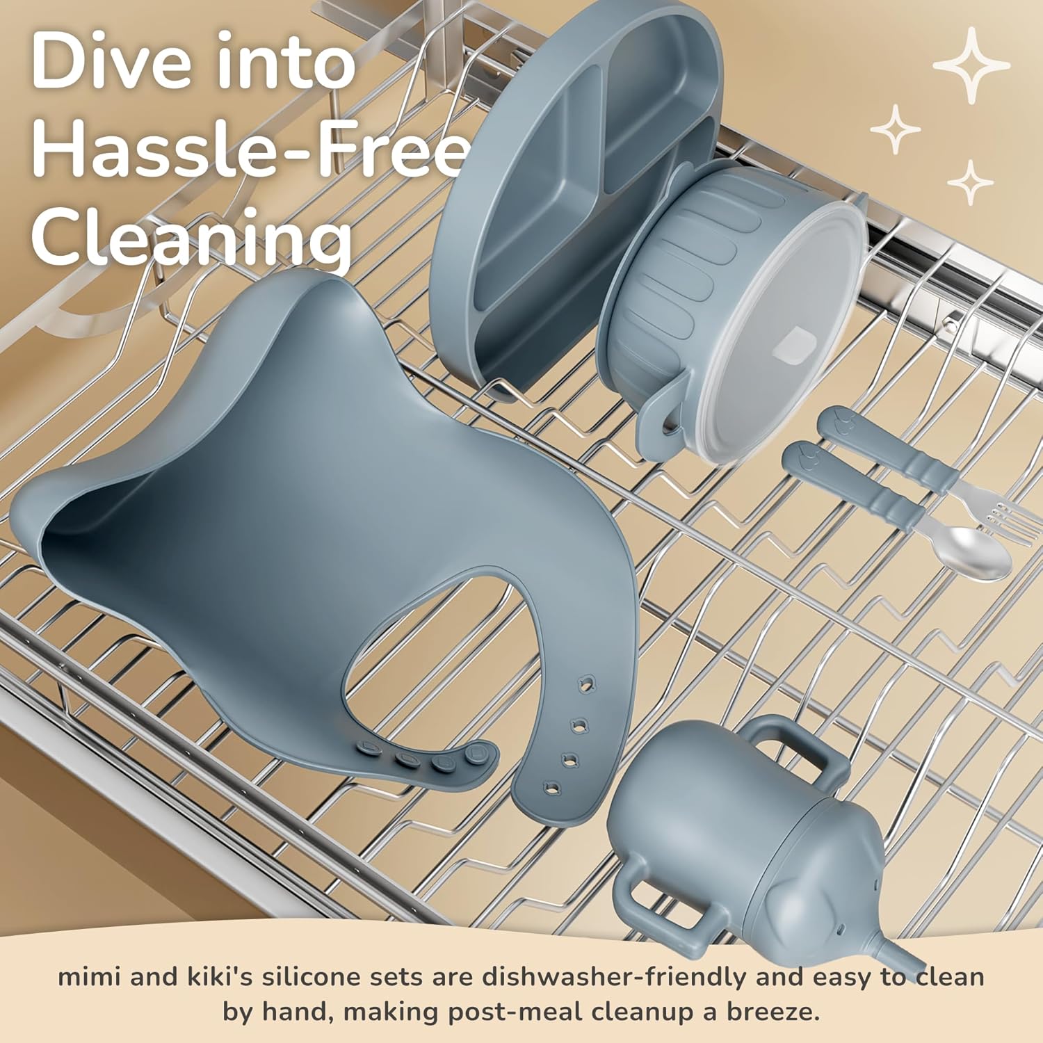 BPA-Free Silicone Baby Feeding Set - Complete for Weaning