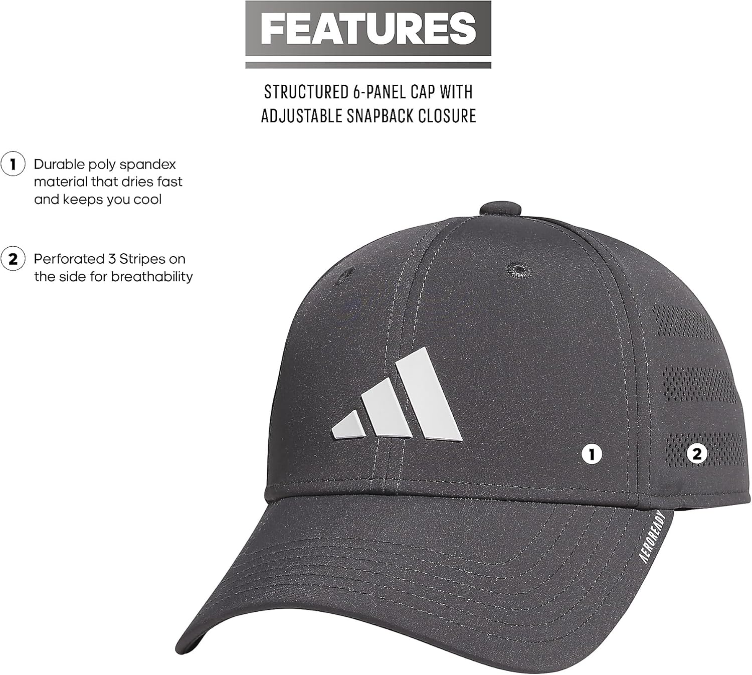 Adidas Unisex-Child Gameday Snapback Adjustable Fit Cap