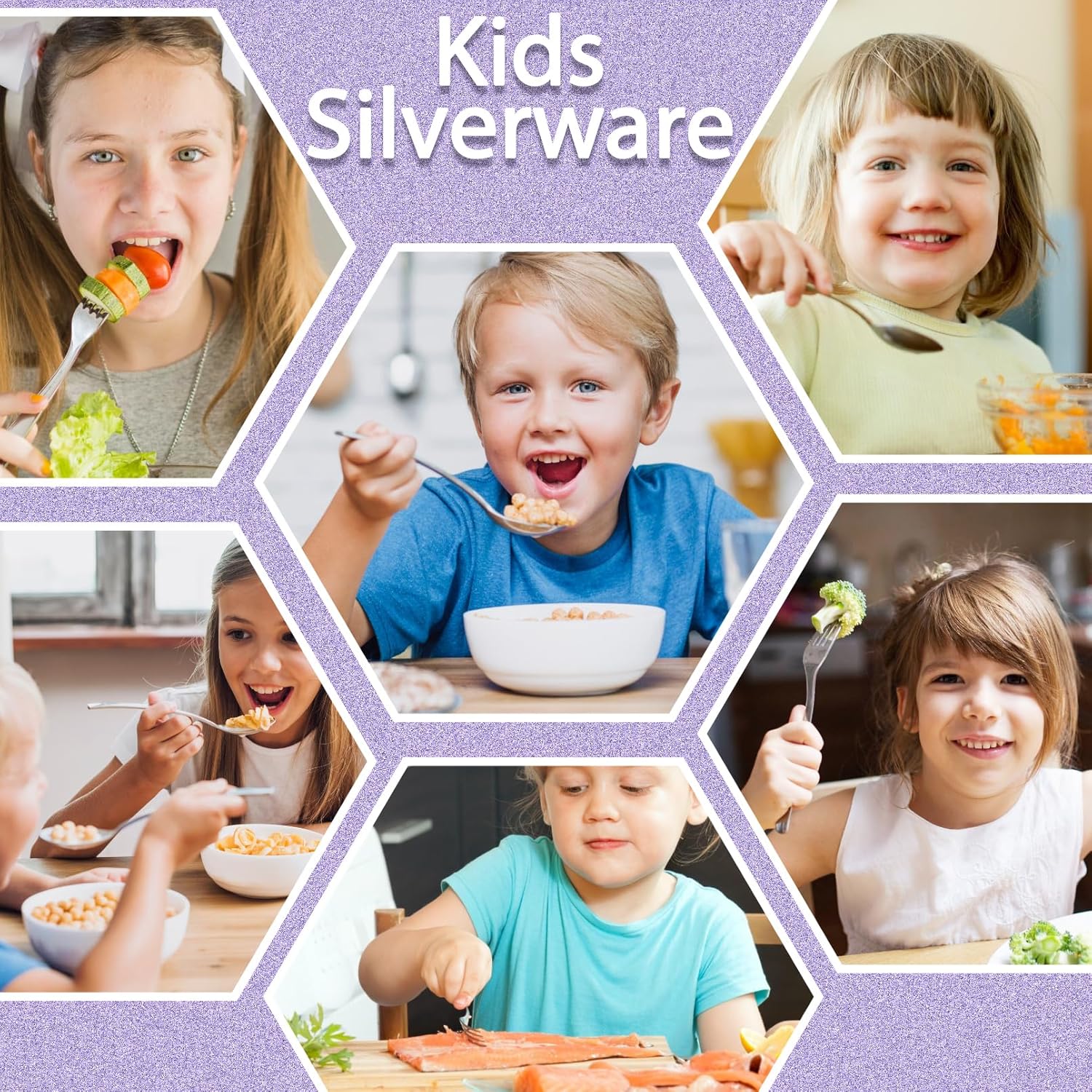Stainless Steel Toddler Spoons Set for Self-Feeding