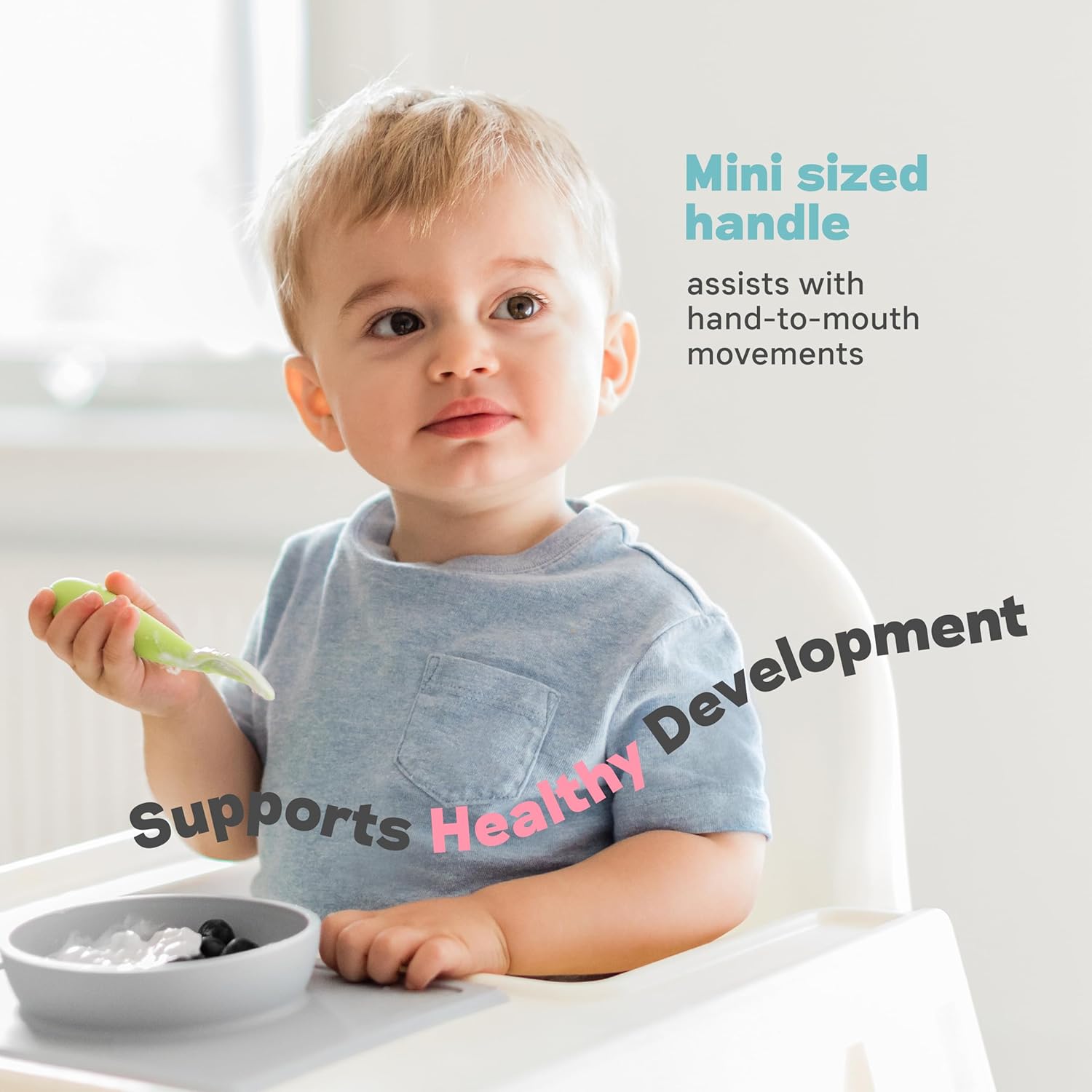 EZPZ Mini BPA-Free 12 Months Toddler Utensils