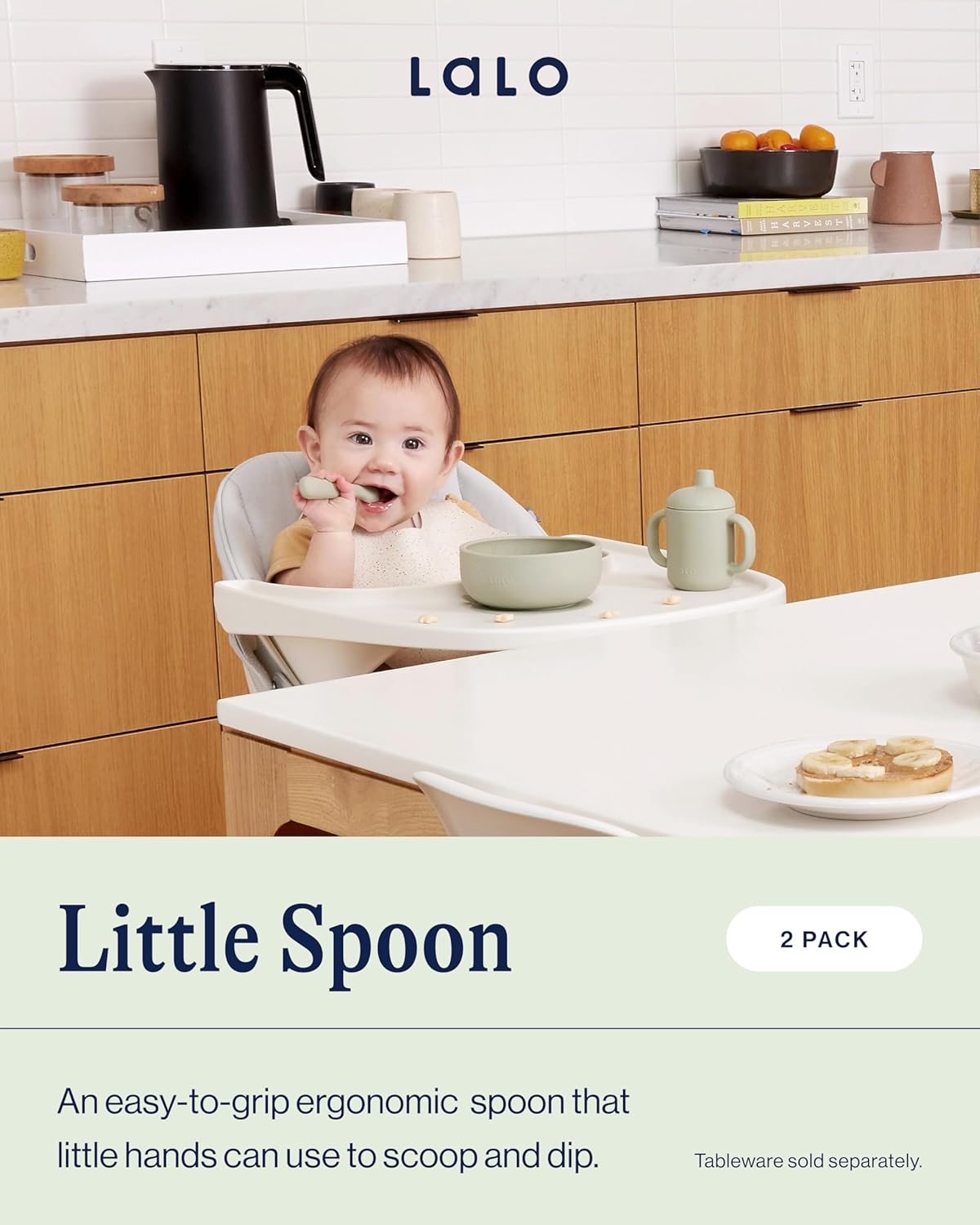 Lalo Little Spoon Set - Fun Baby Feeding Accessories for Babies