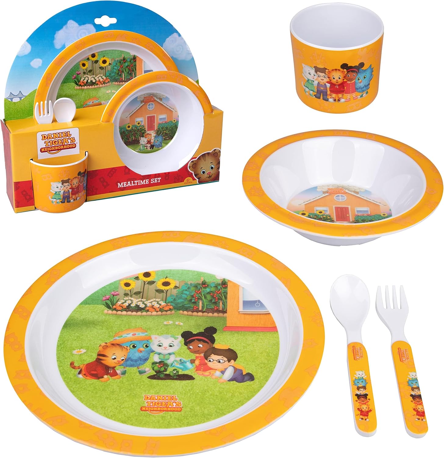 Daniel Tigers Neighborhood Mealtime Feeding Set for Kids