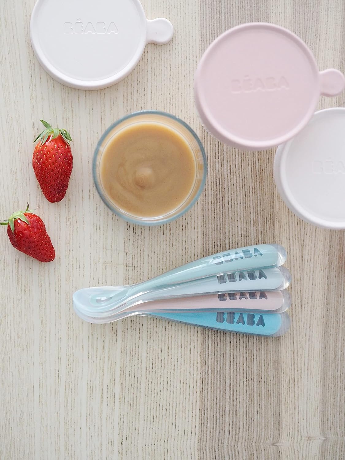 BEABA Baby Feeding Spoon Set Smooth Transition for Babies